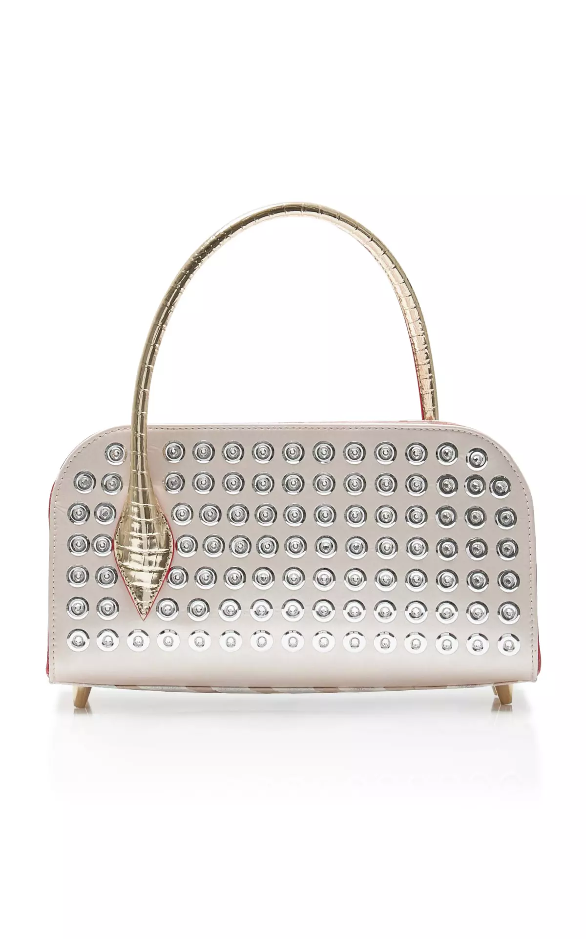 Eloise Studded Leather Baguette Bag