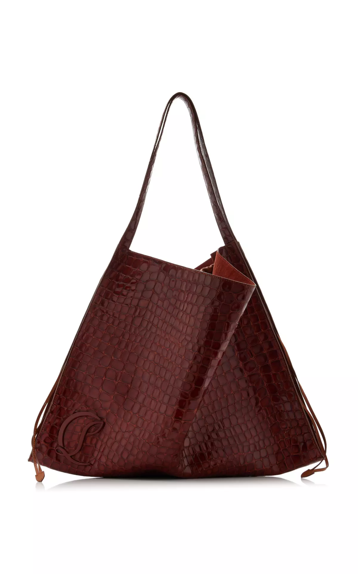 Le 54 Croc-Embossed Leather Tote Bag