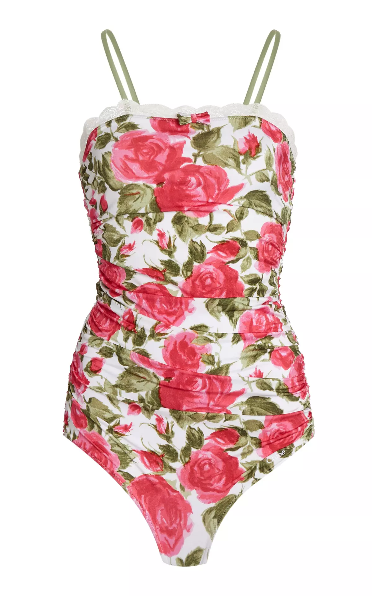 Printed Ruched Bodysuit