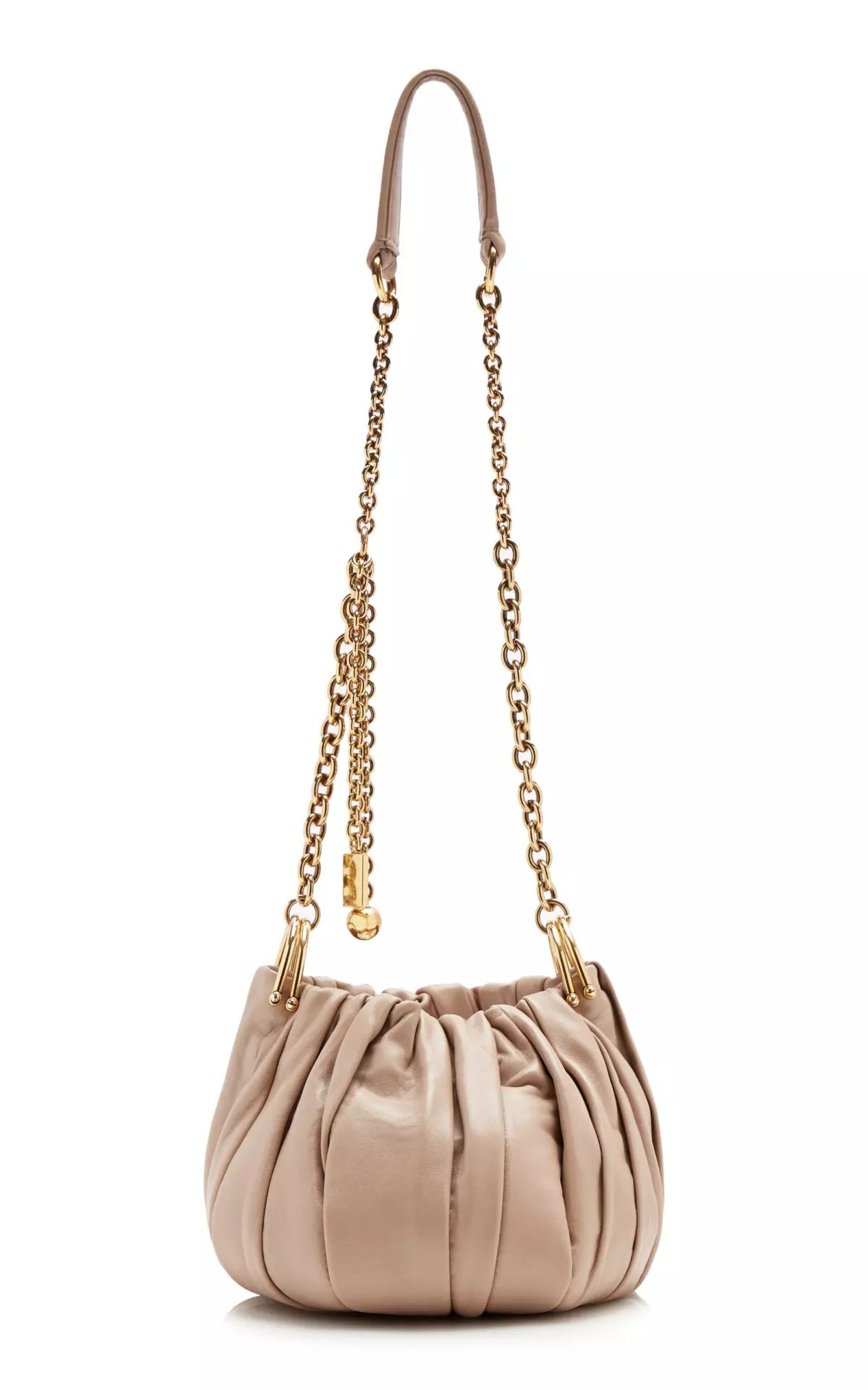 Chloé Plissé Leather Shoulder Bag