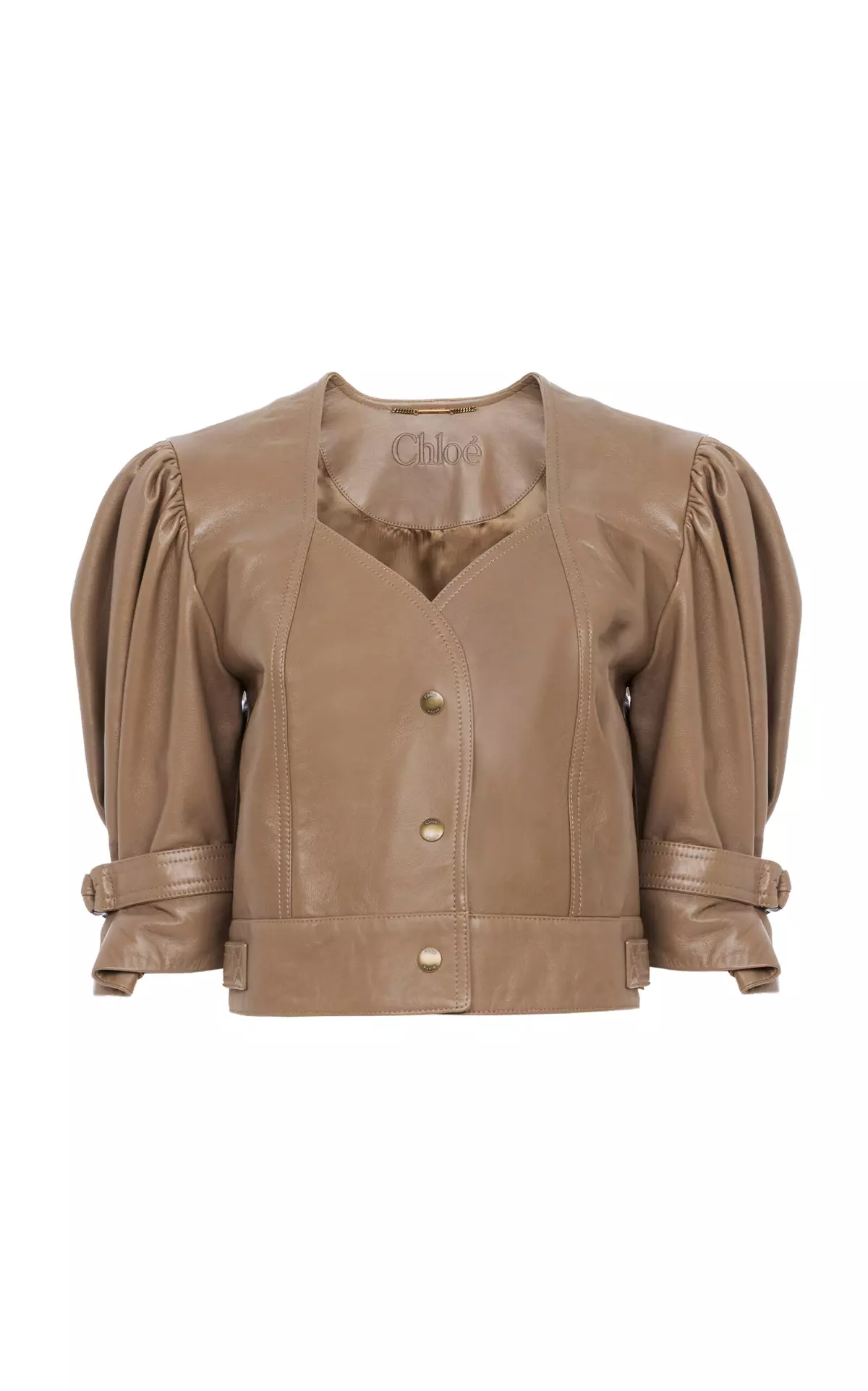 Cropped Leather Jacket