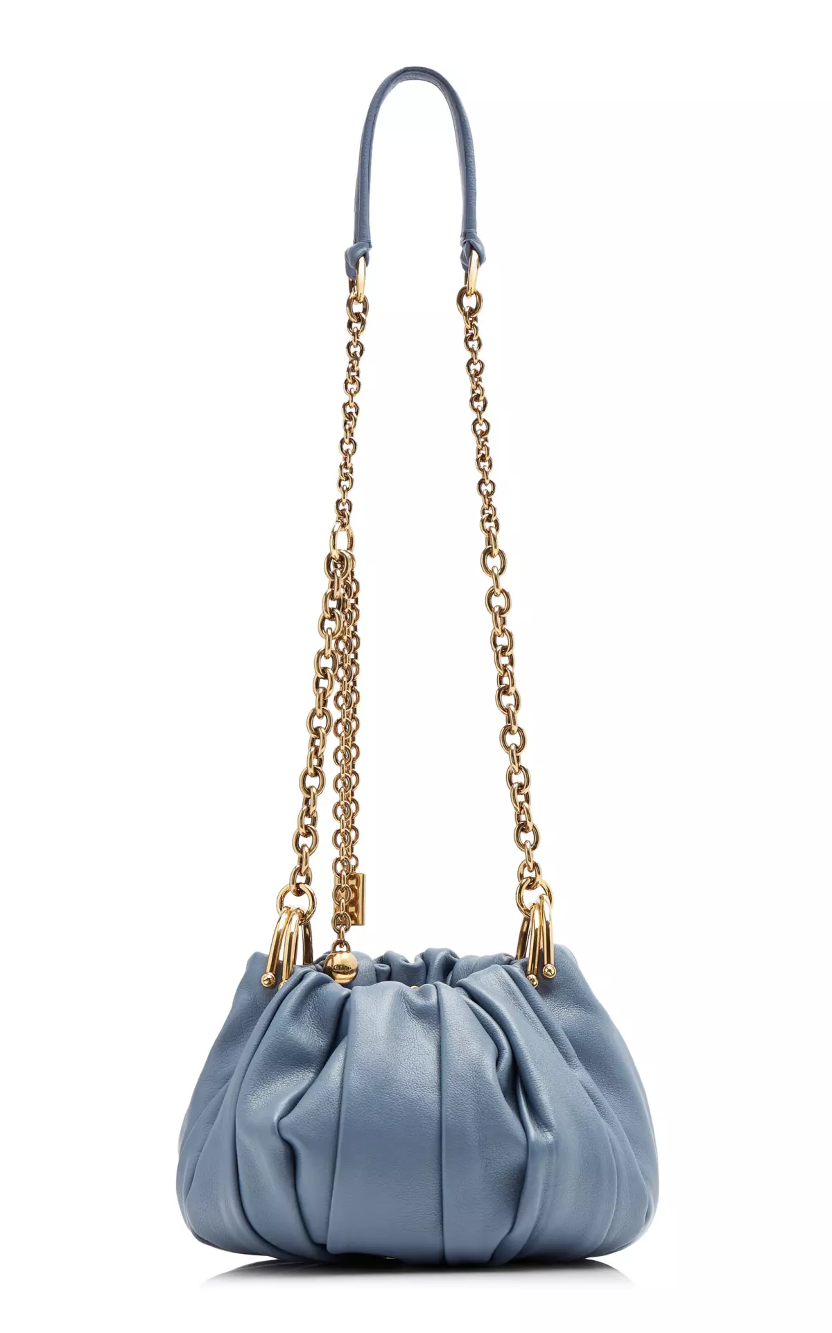 Chloé Plissé Leather Shoulder Bag