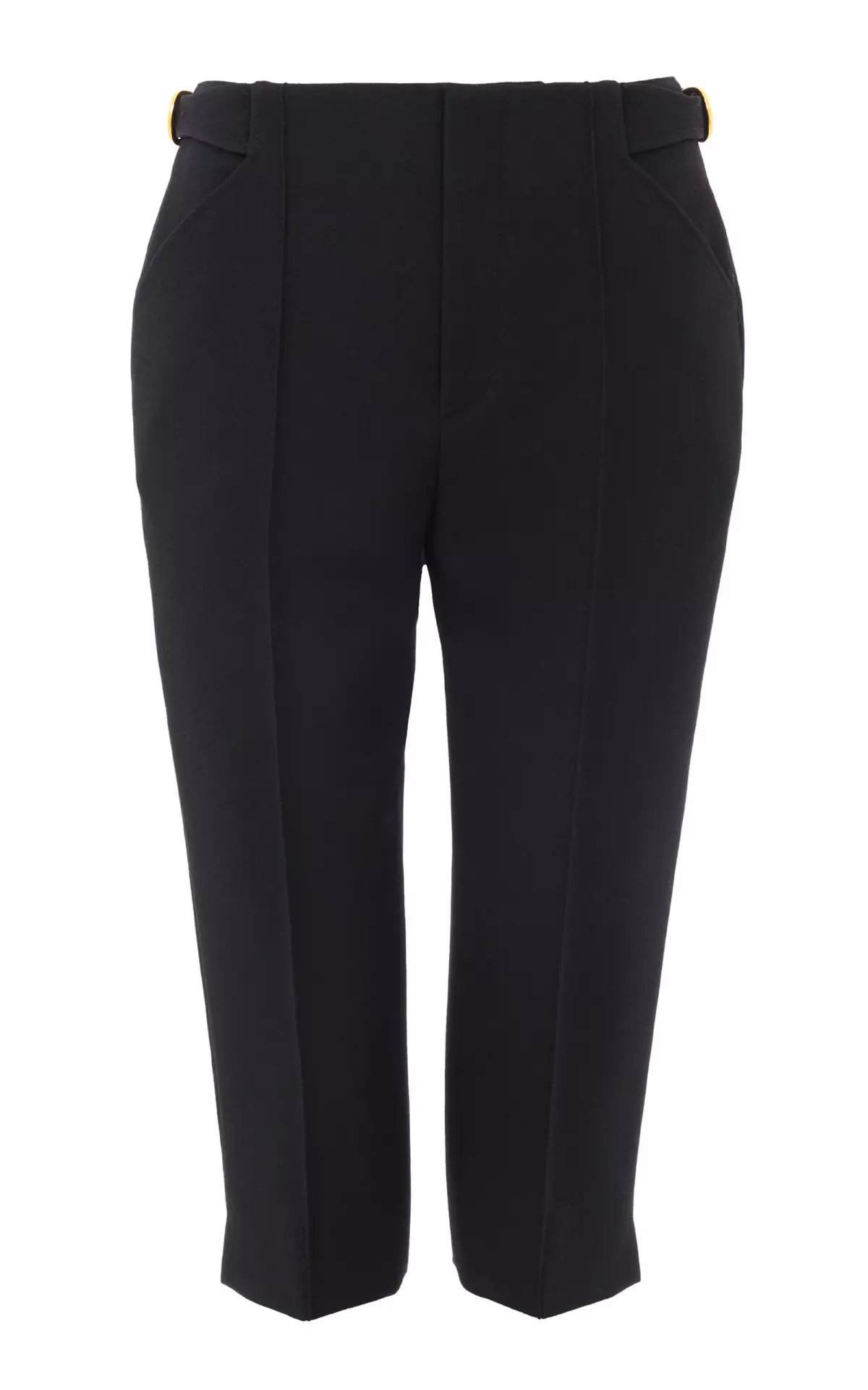 Wool Crepe Capri Trousers