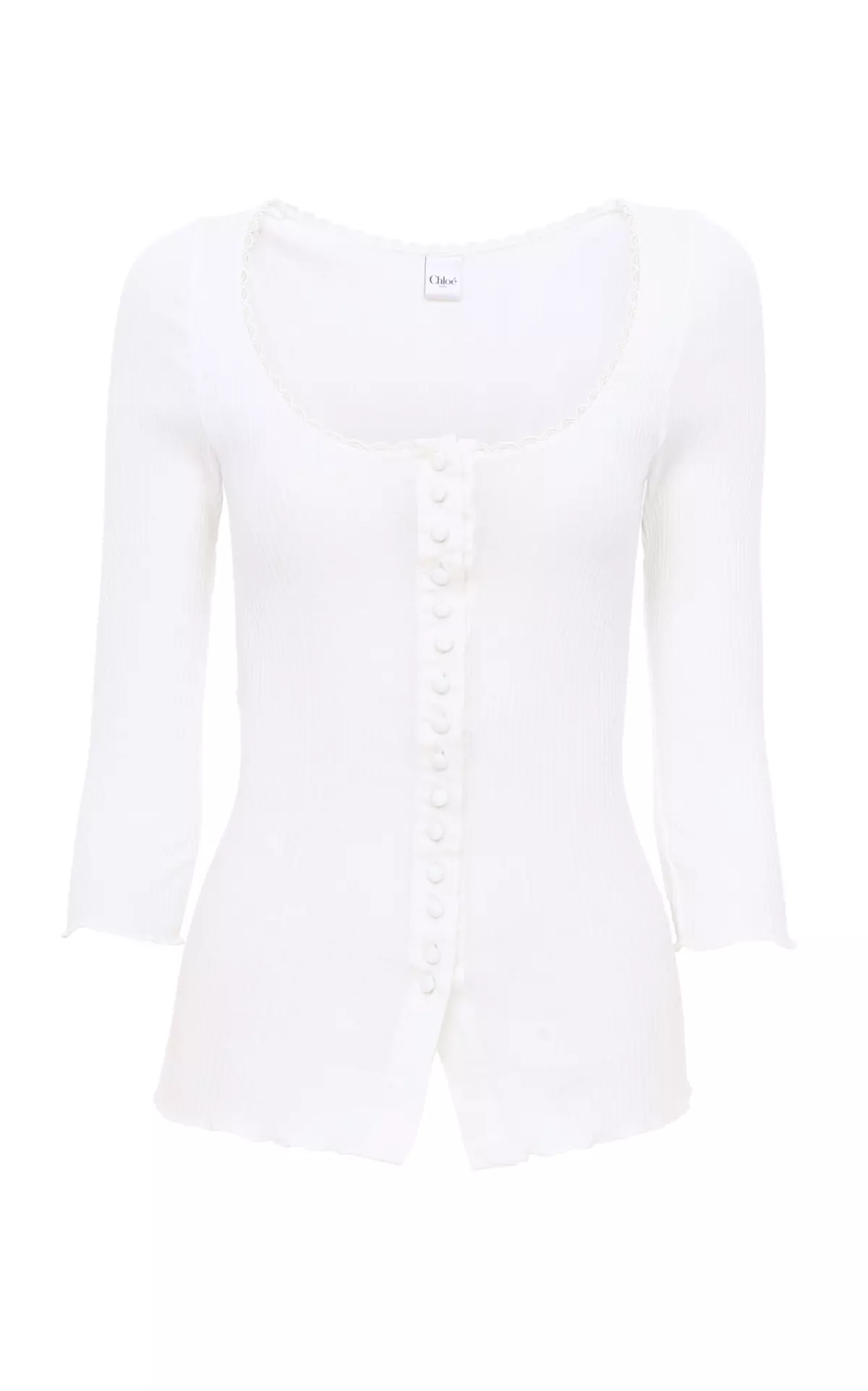 Fitted Tubular Jersey Cardigan