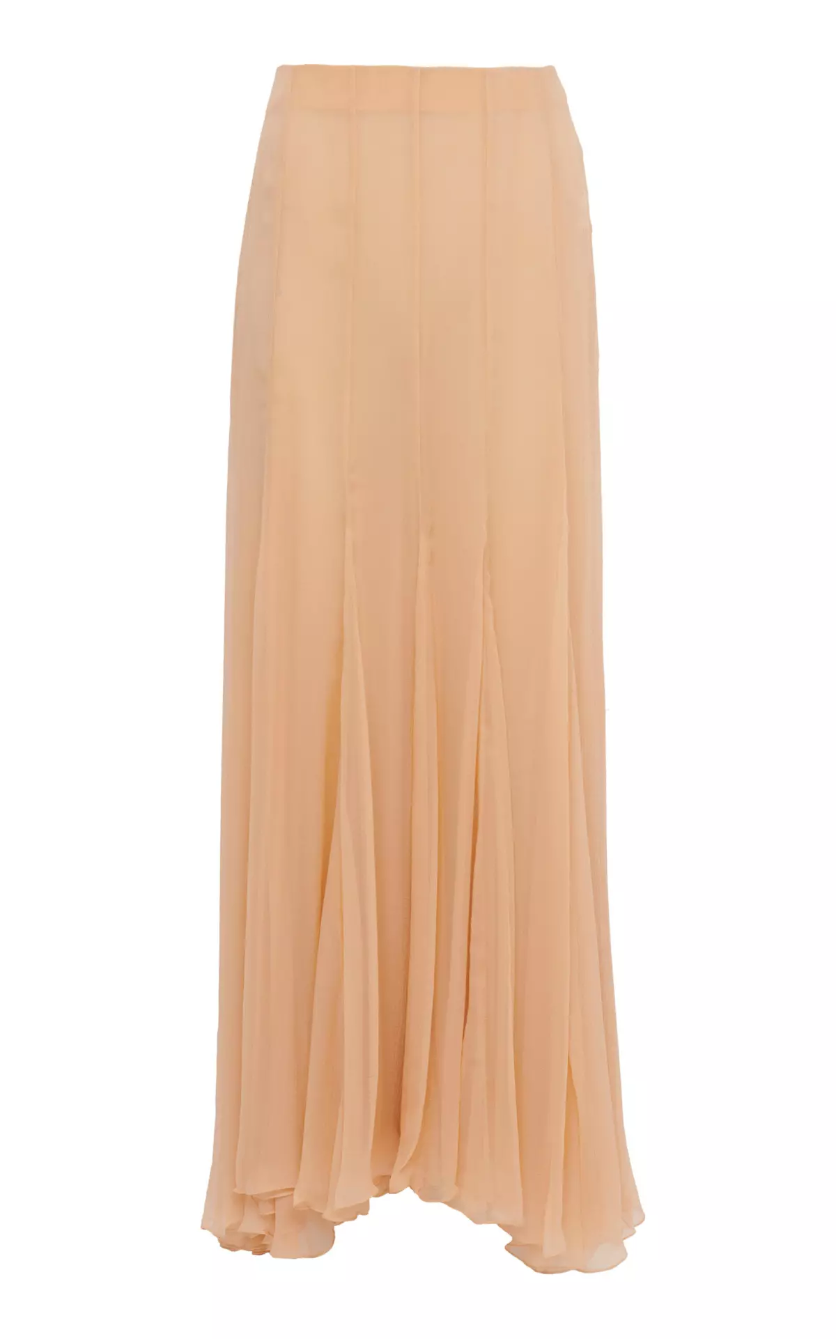 Organic Silk Mousseline Maxi Skirt