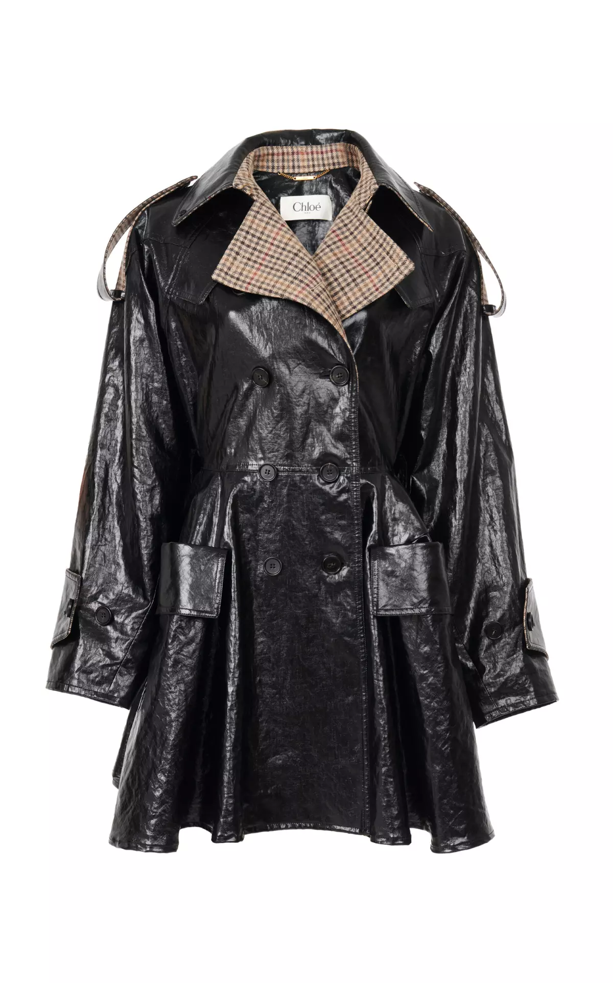 Coated Linen Riding Coat