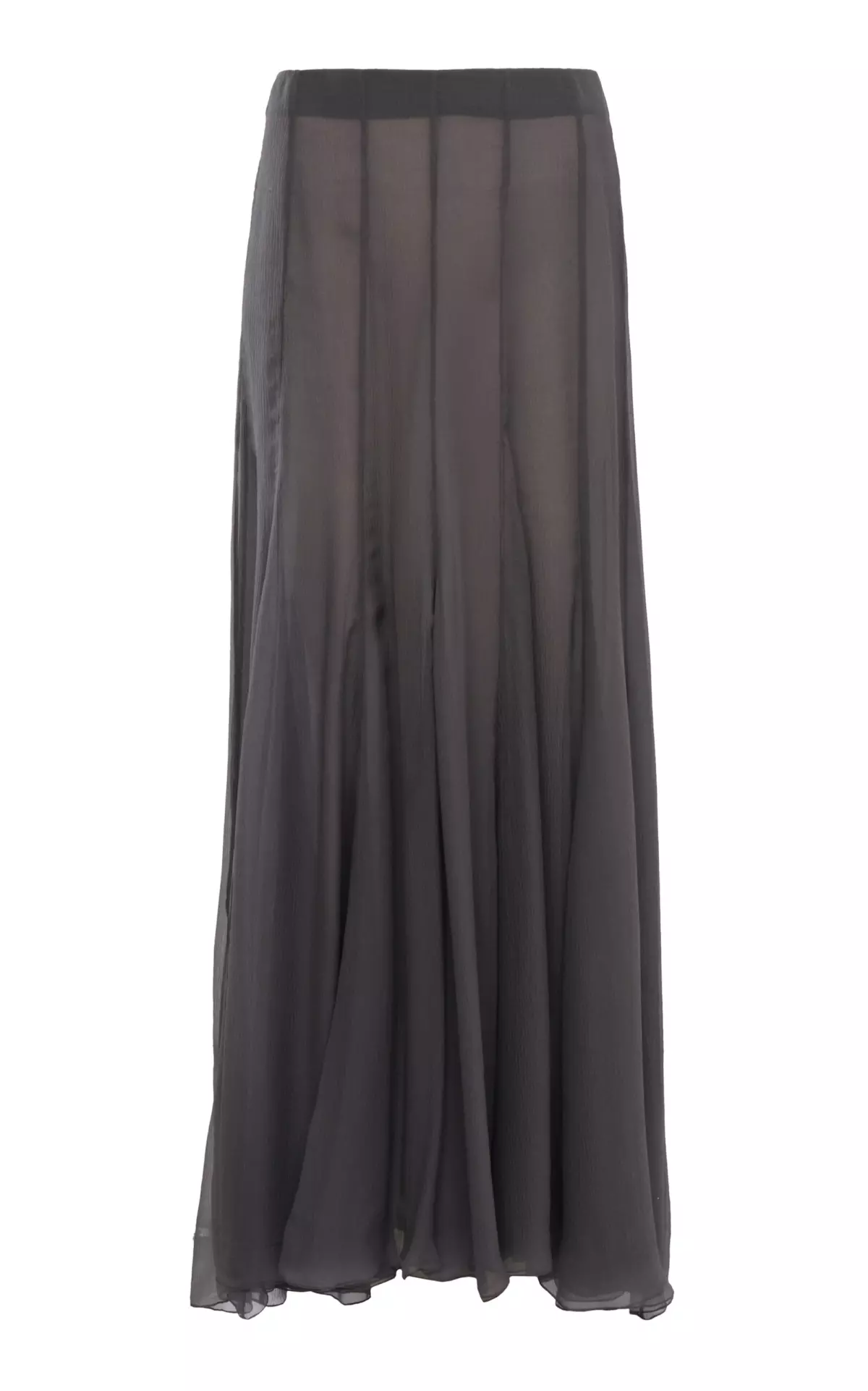 Organic Silk Mousseline Maxi Skirt