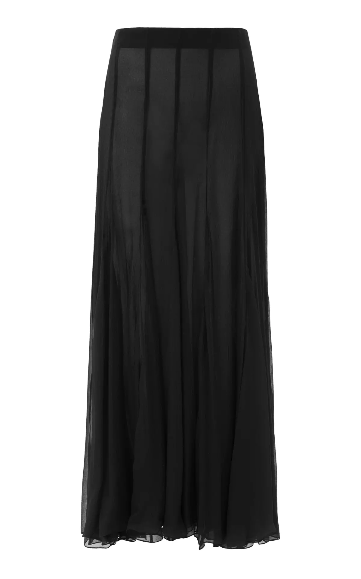 Organic Silk Mousseline Maxi Skirt