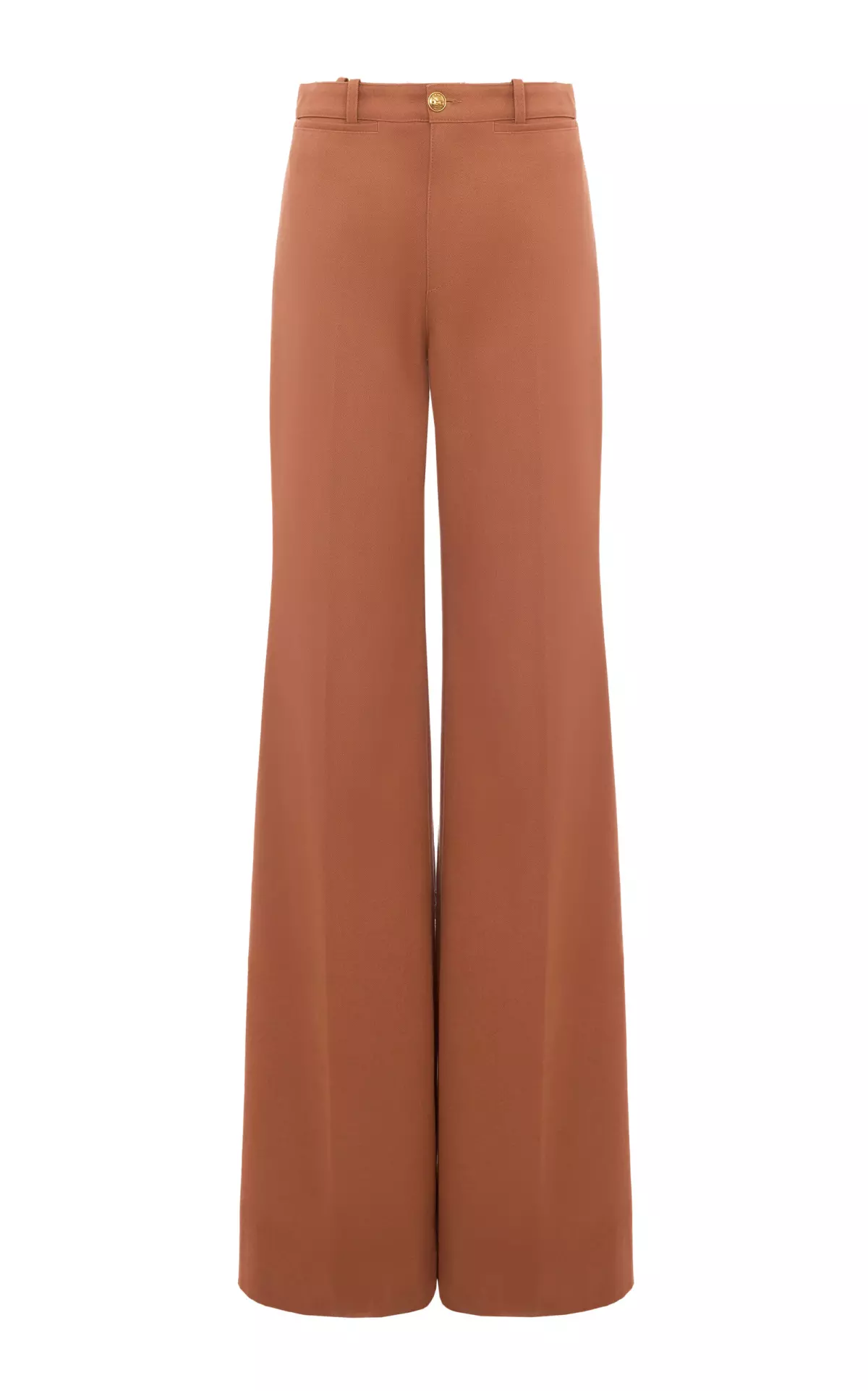 Organic Cotton Canvas Wide-Leg Trousers
