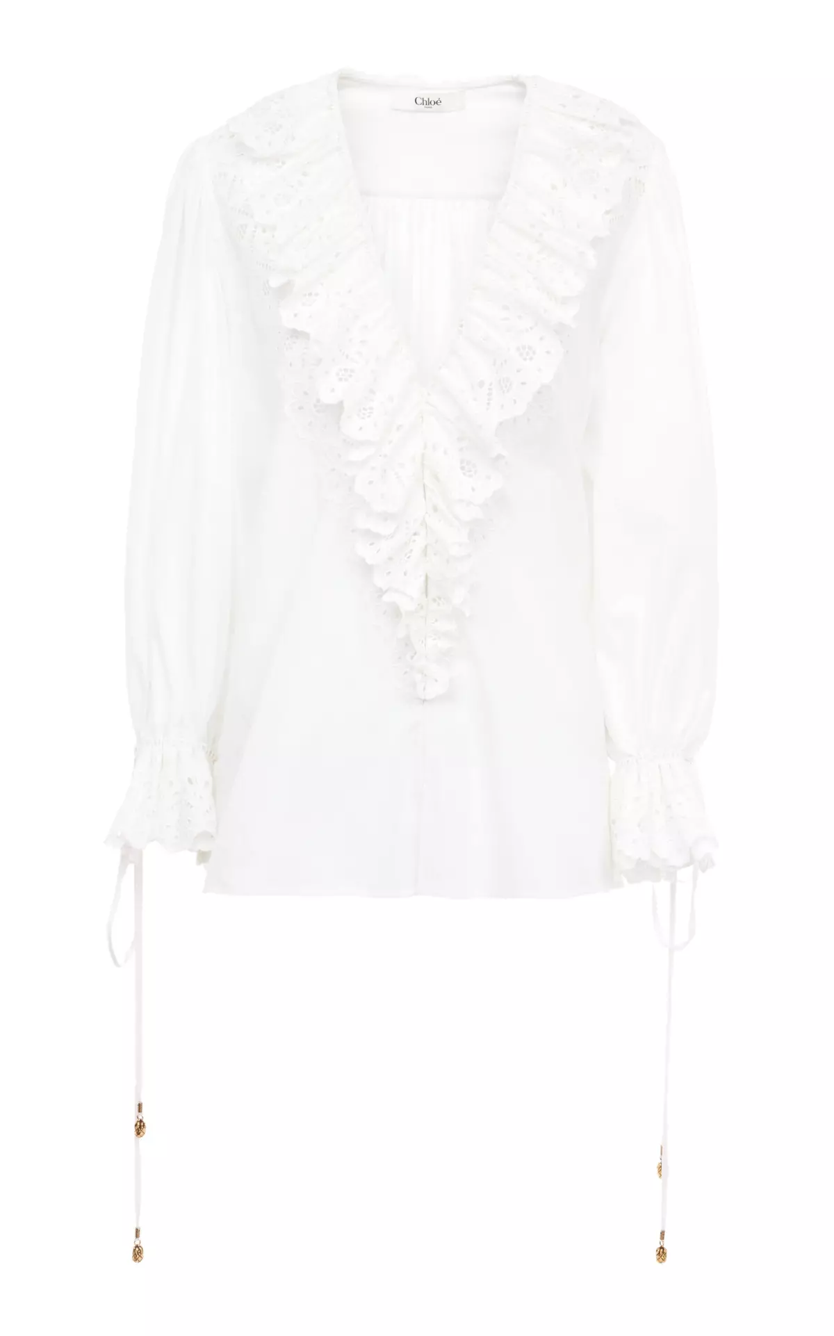 Ruffled Cotton Top
