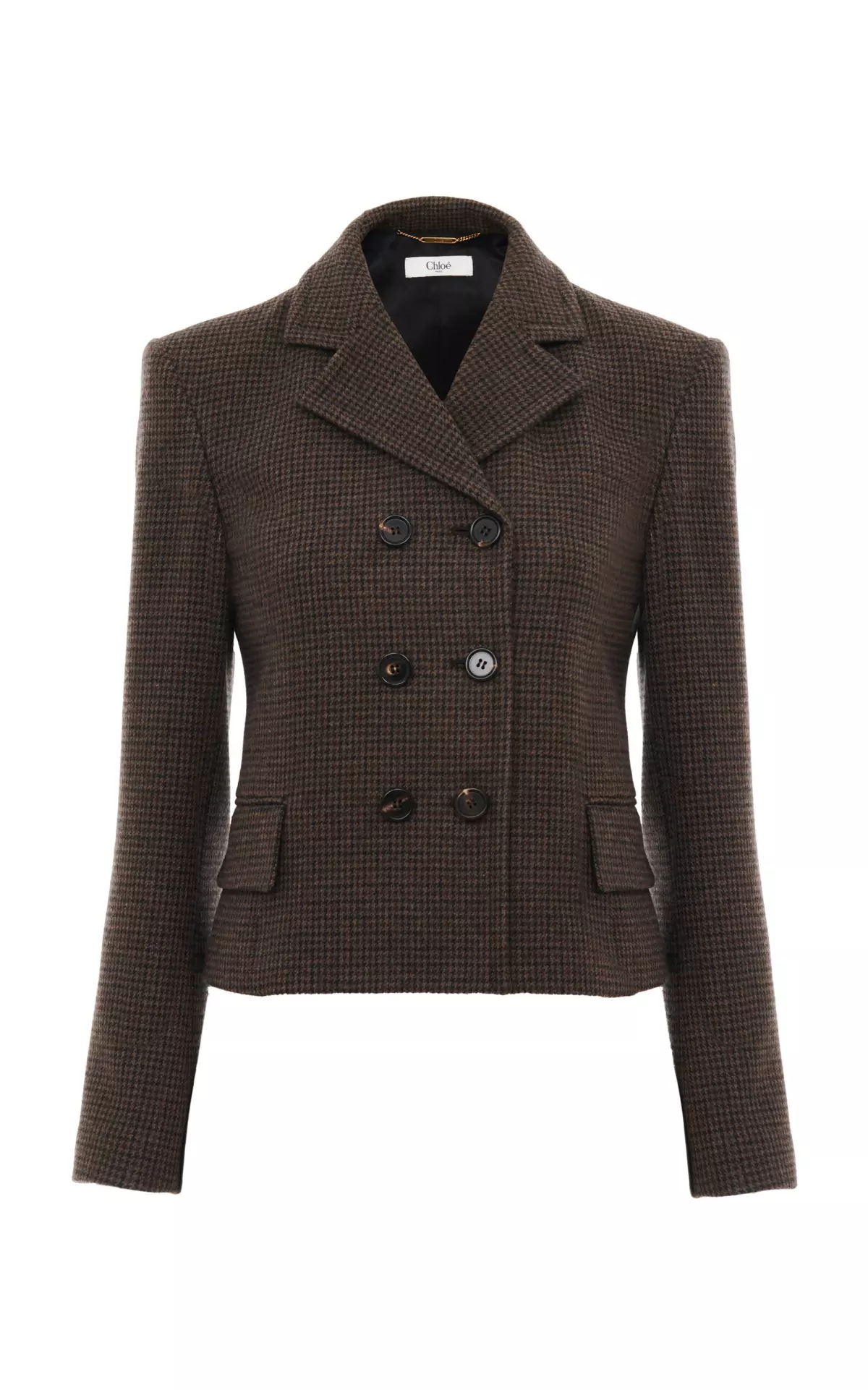 Wool Houndstooth Blazer