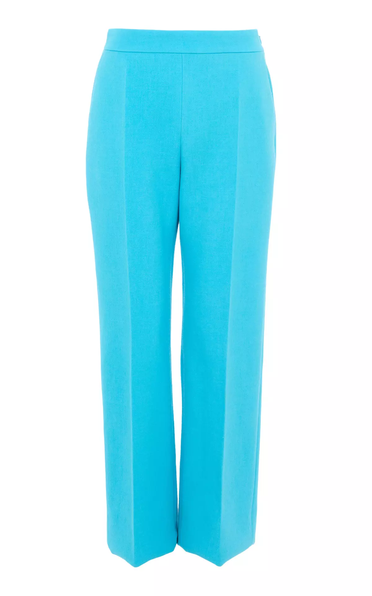 Straight-Leg Wool Crepe Trousers
