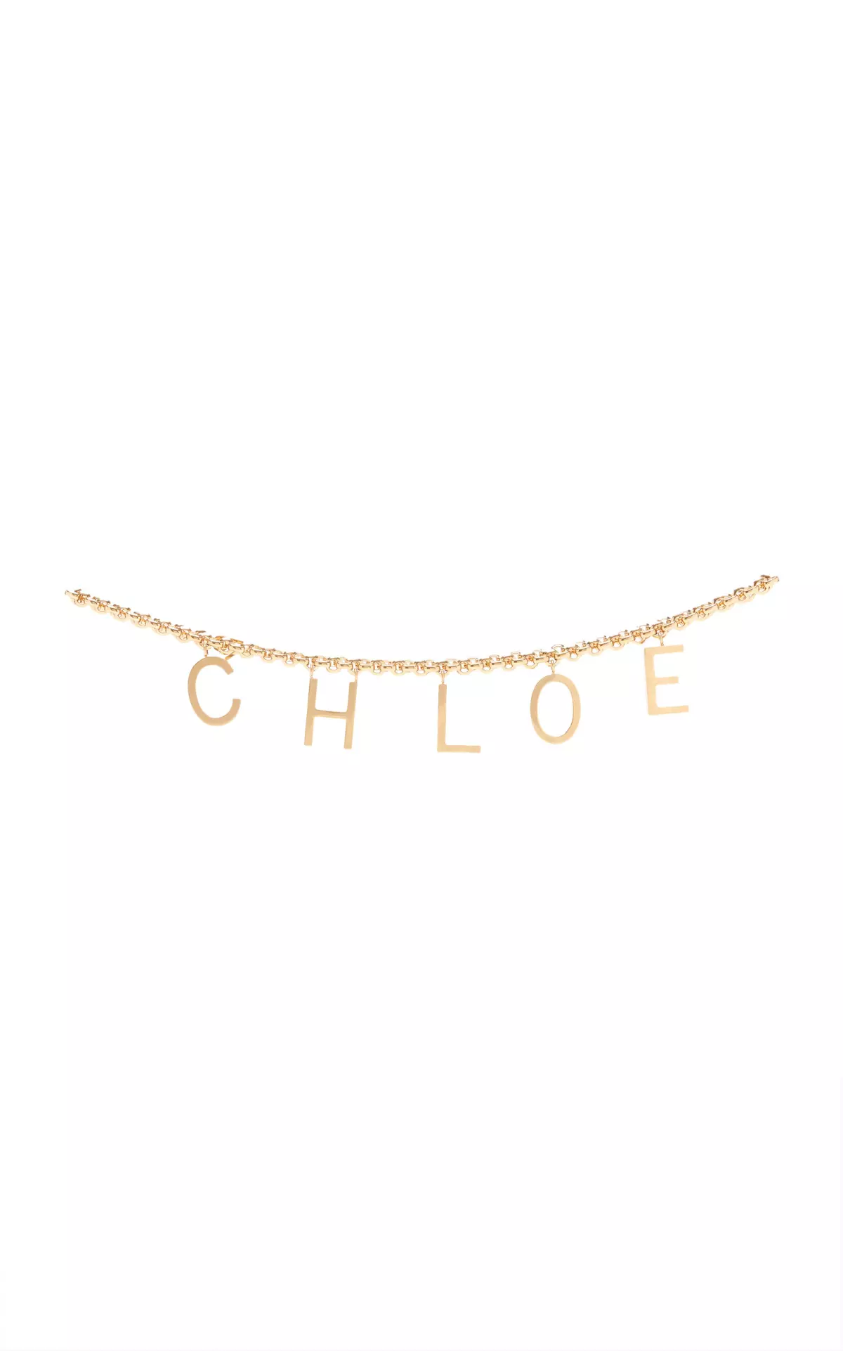 Letters Gold-Tone Chain Belt