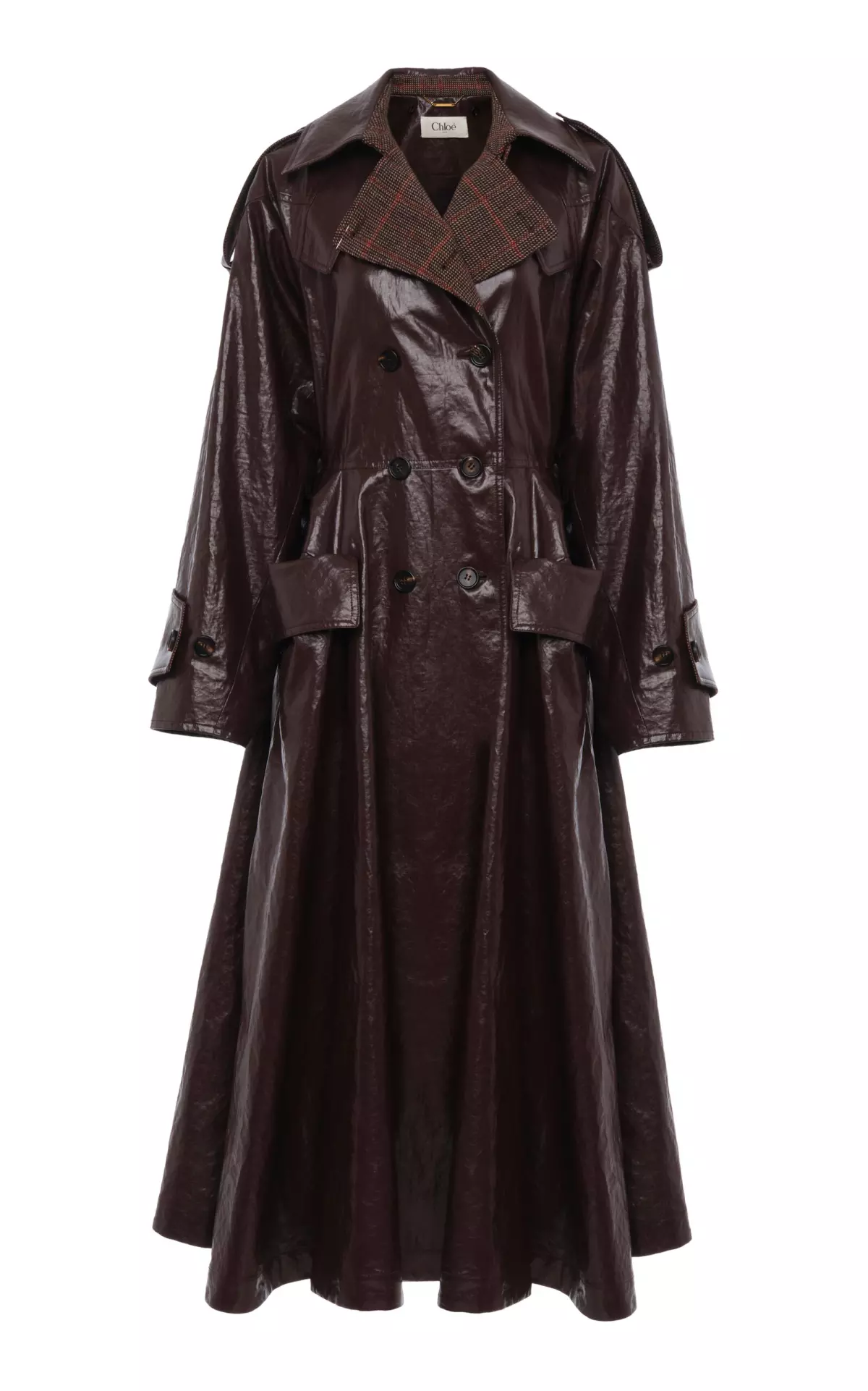 Coated Linen Riding Coat