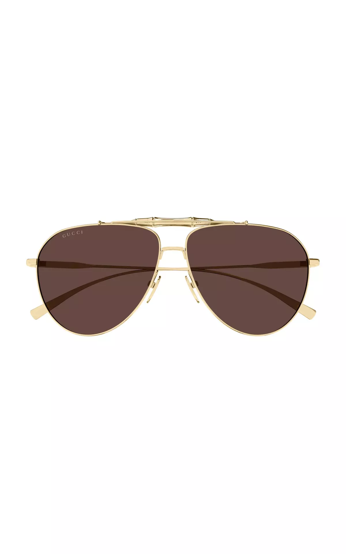 Aviator-Frame Metal Sunglasses