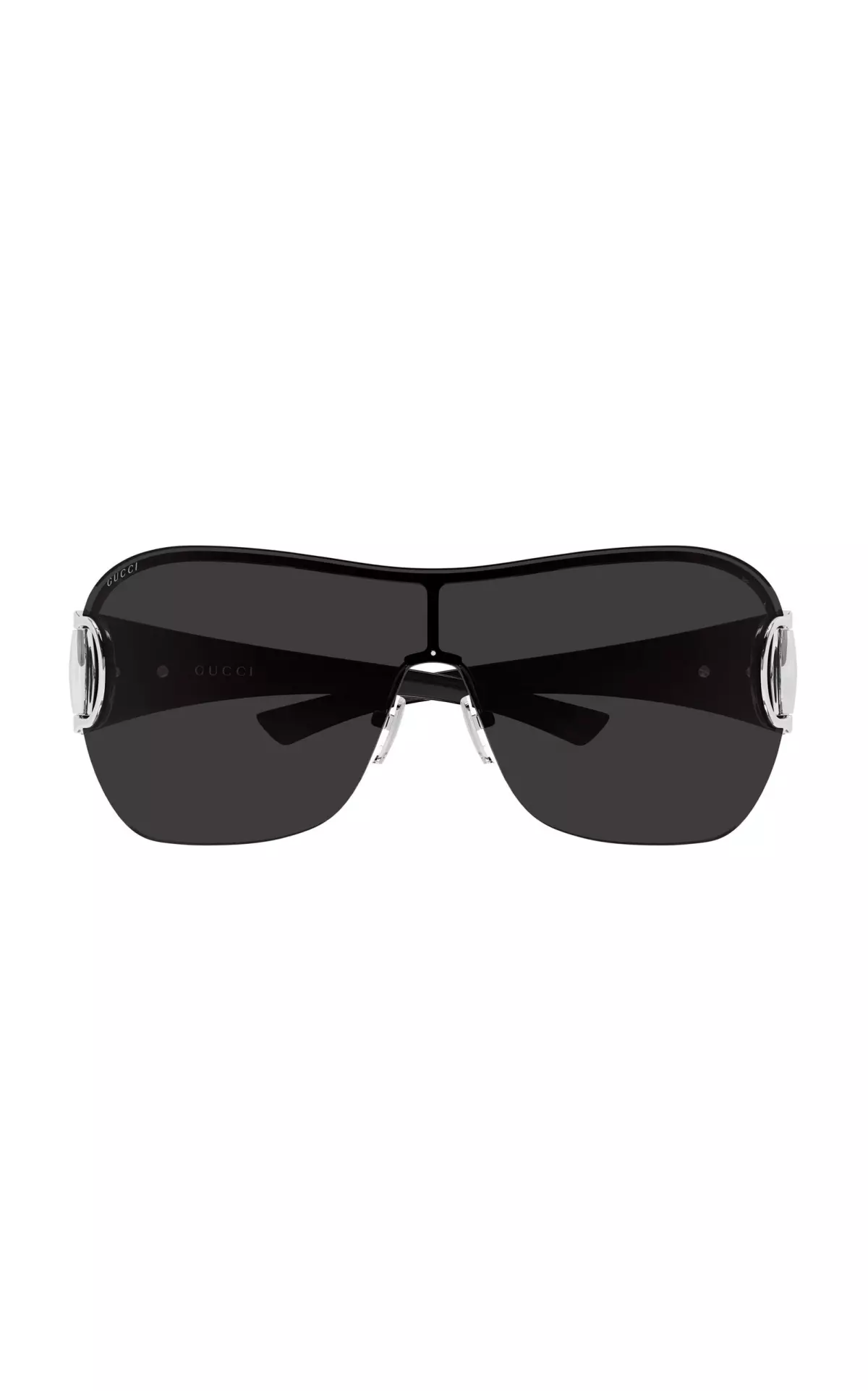 Mask-Frame Metal Sunglasses
