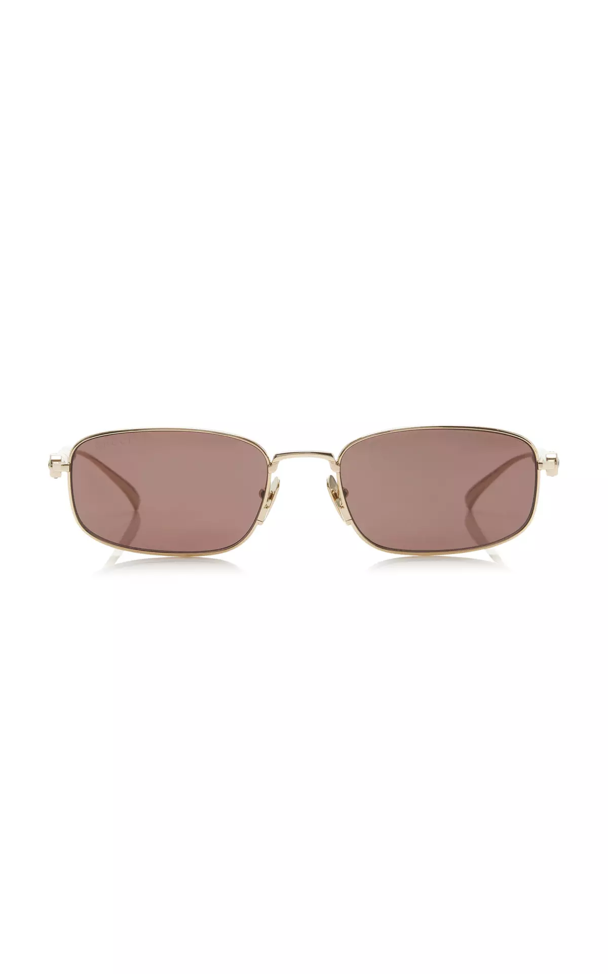 Square-Frame Metal Sunglasses