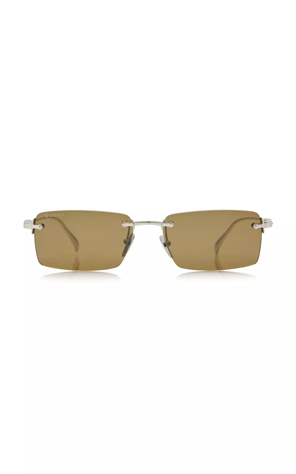 Square-Frame Metal Sunglasses