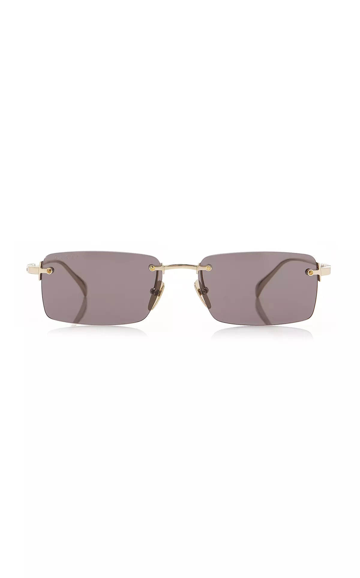 Square-Frame Metal Sunglasses