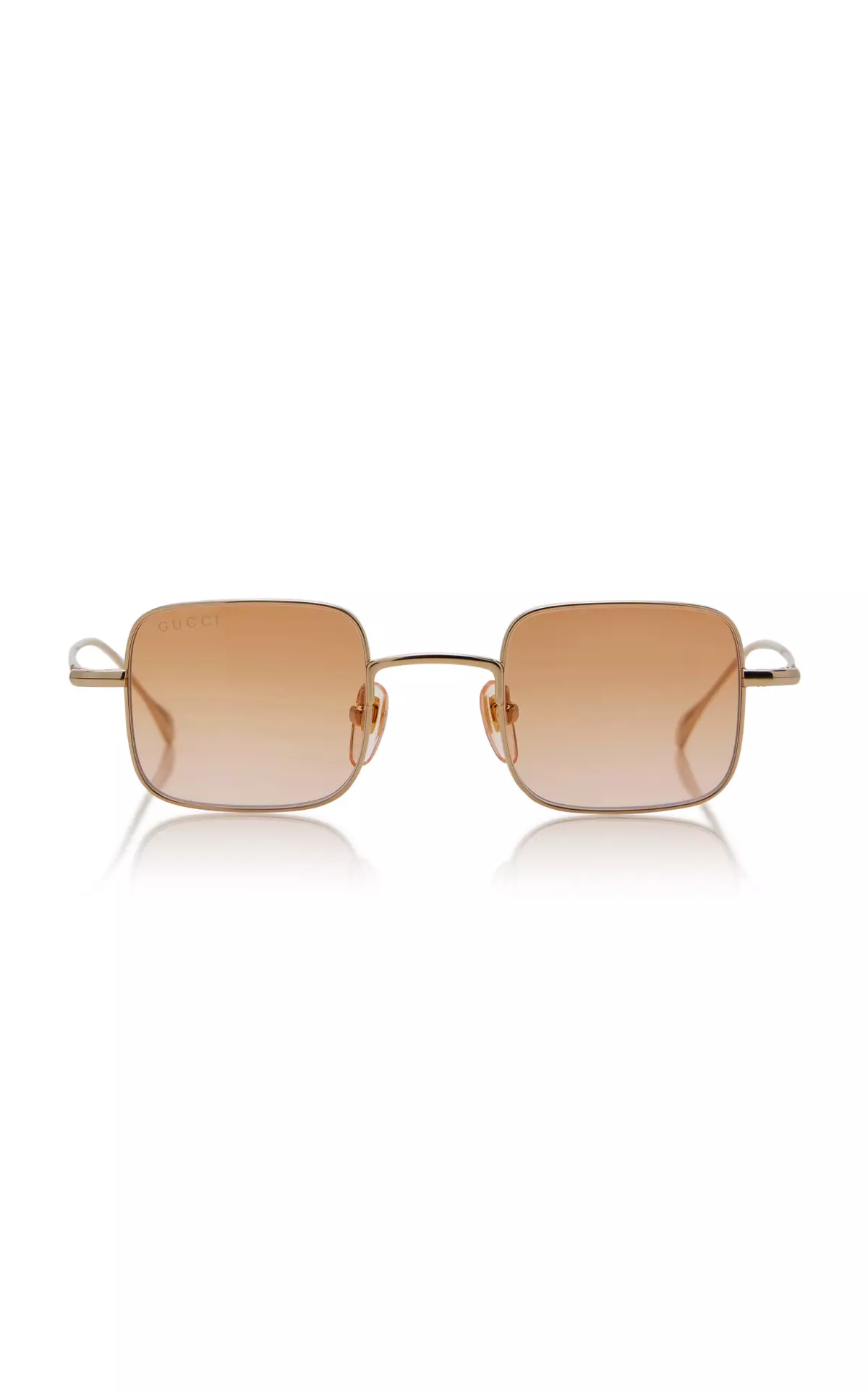Square-Frame Metal Sunglasses