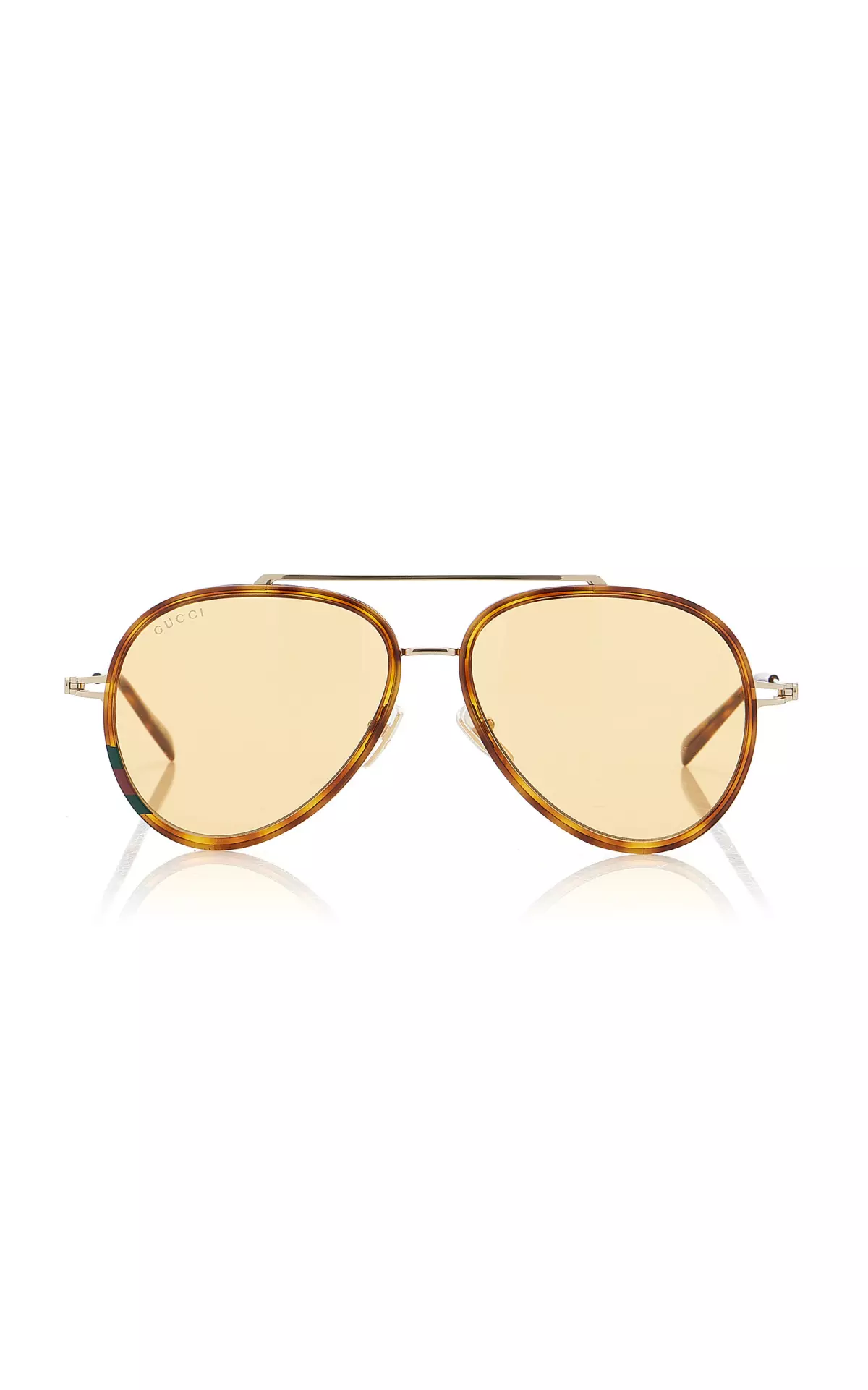 Aviator-Frame Metal Sunglasses