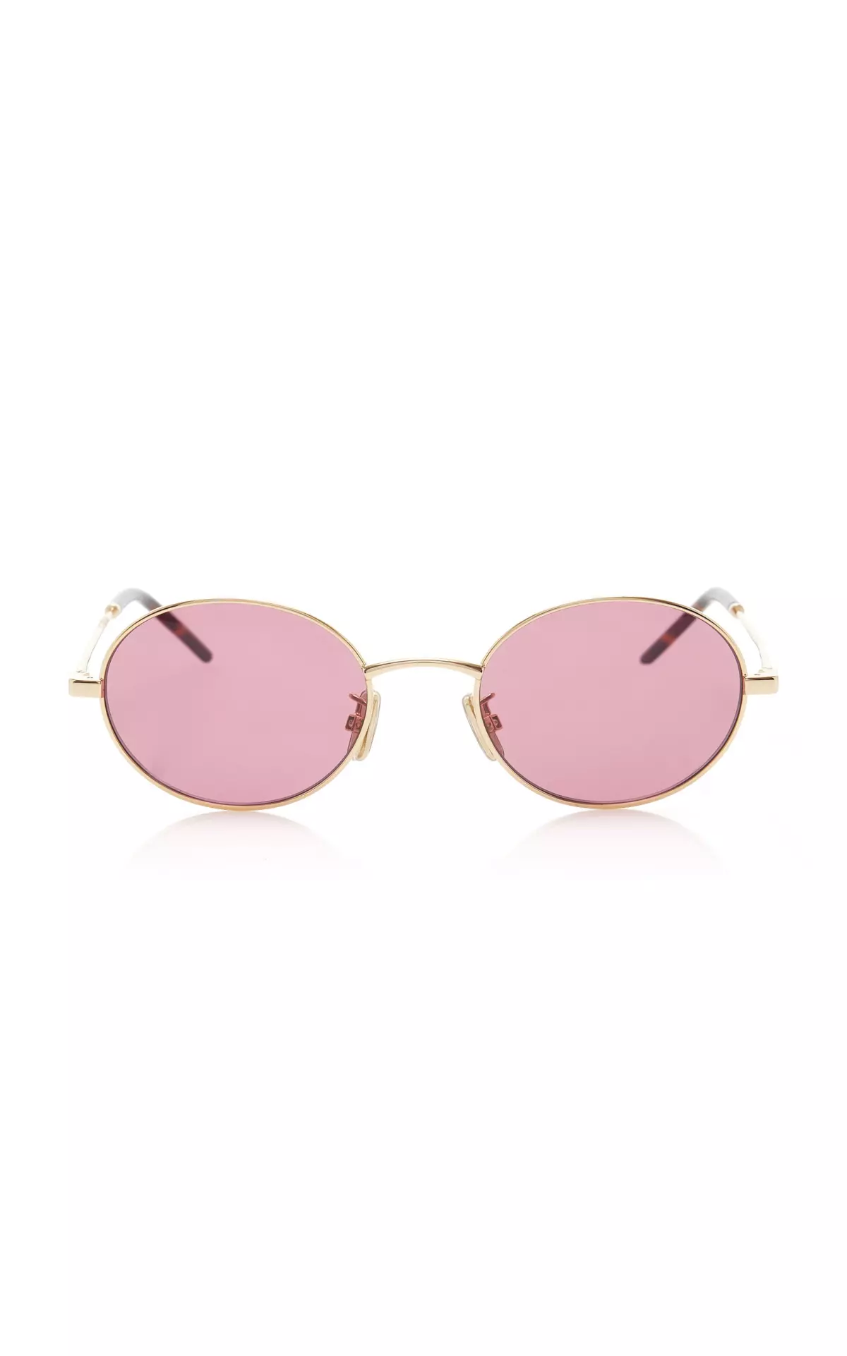City Round-Frame Metal Sunglasses