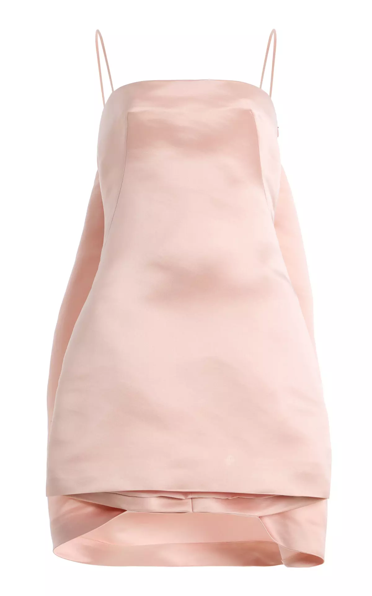 Cape-Detailed Duchesse Satin Mini Dress