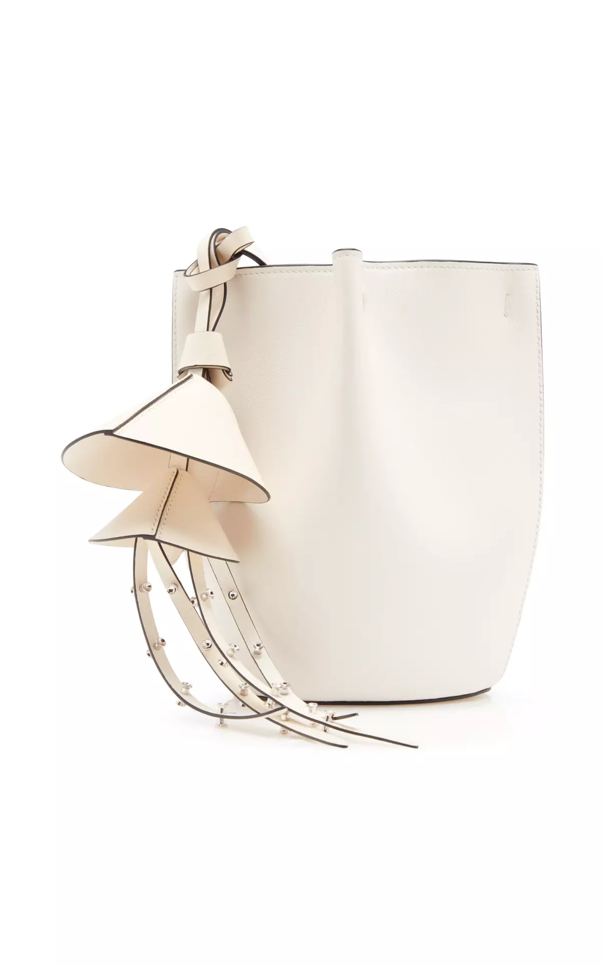 Snap Nano Leather Bucket Bag