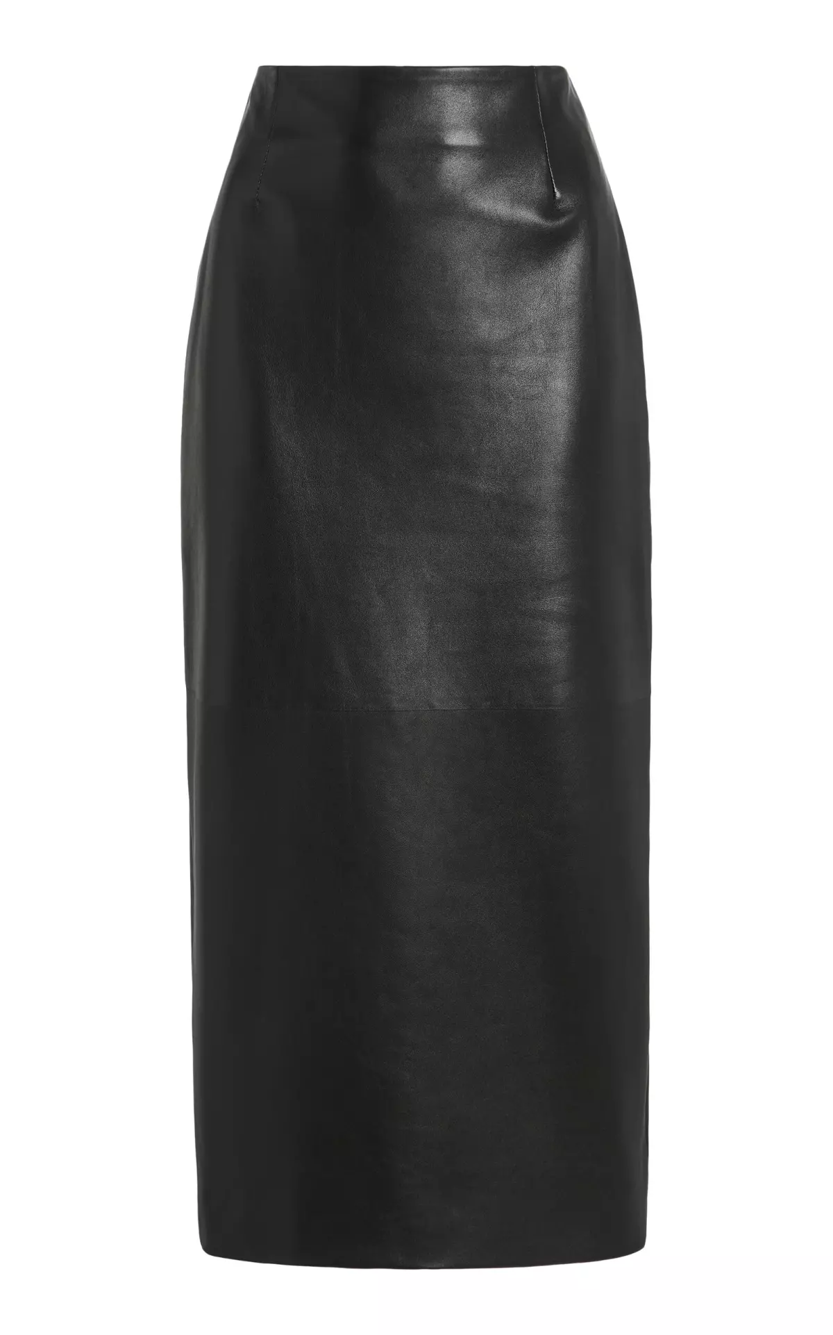 Leather Midi Pencil Skirt