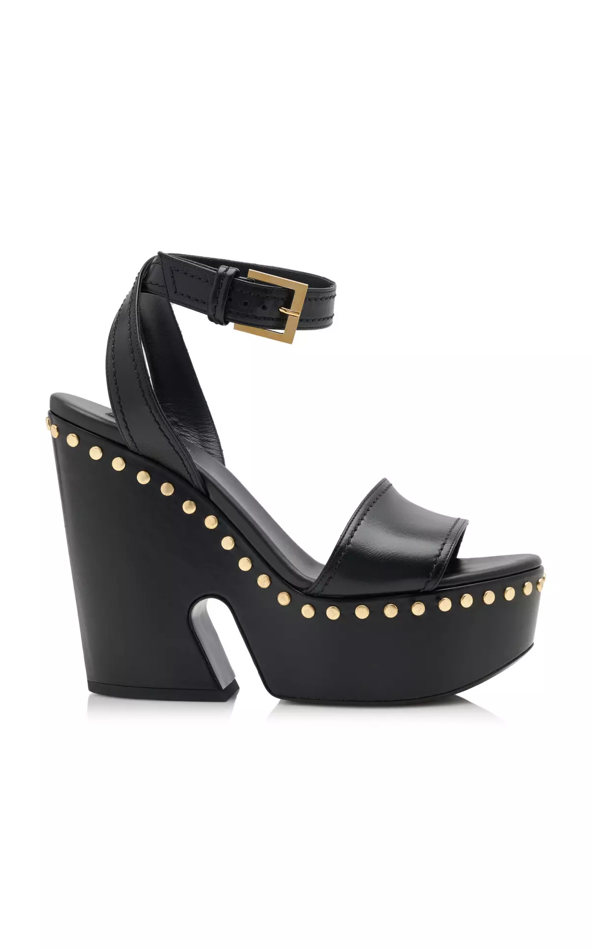Studded Wedge Platform Sandals