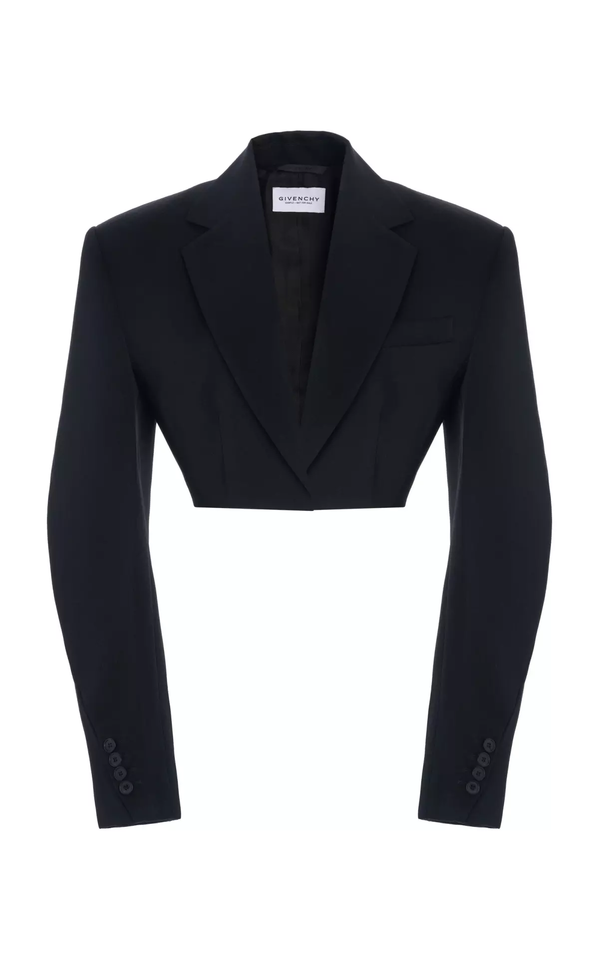 Cropped Cocoon Tuxedo Jacket