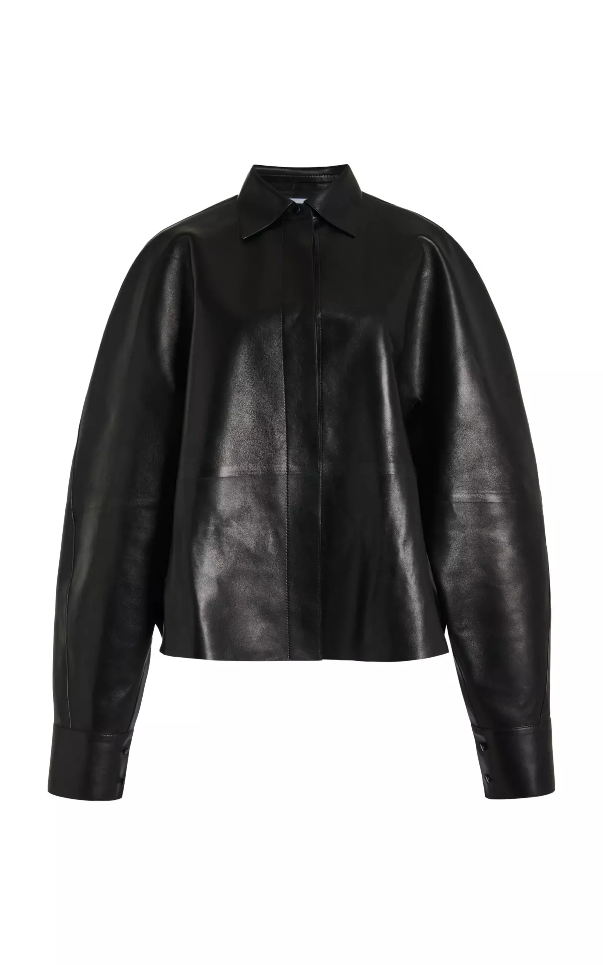 Cocoon Leather Shirt