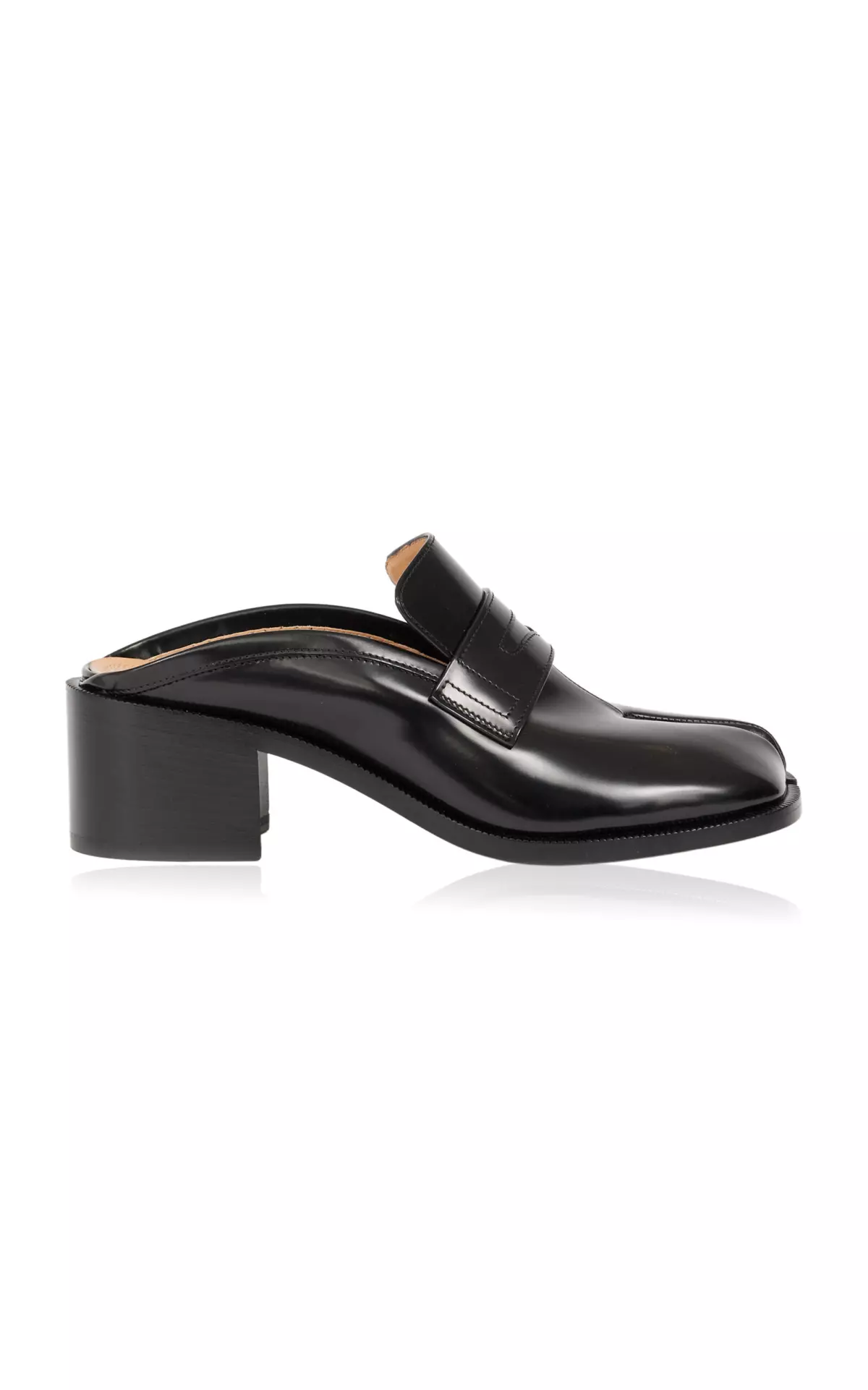 Tabi City Leather Loafer Mules