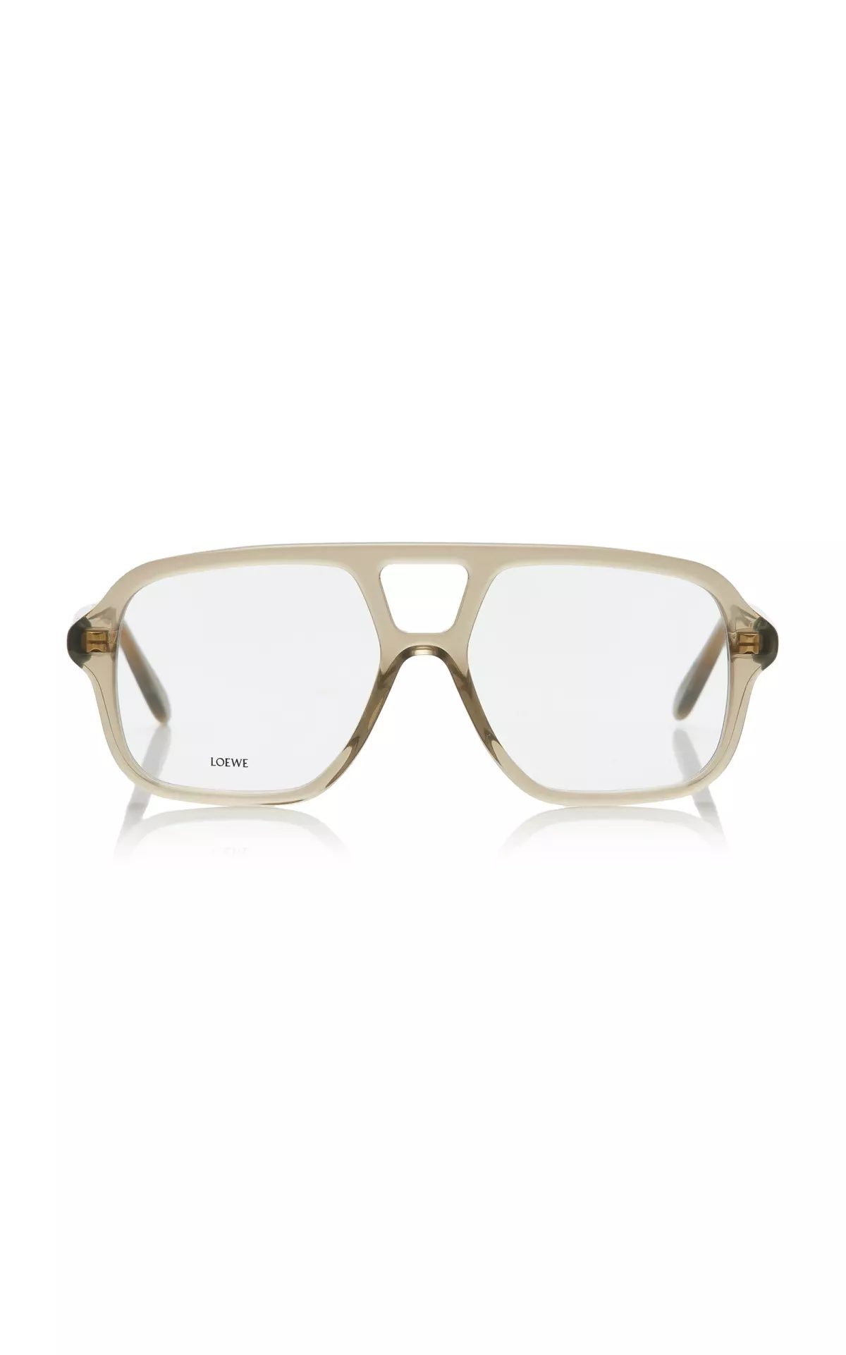 Slim Aviator-Frame Acetate Glasses