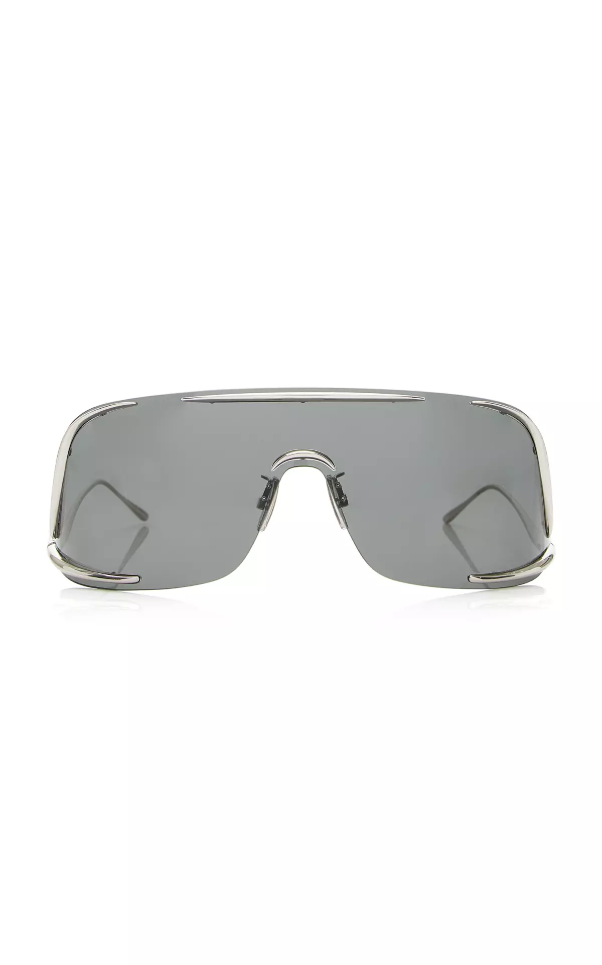 Shield Mask-Frame Metal Sunglasses