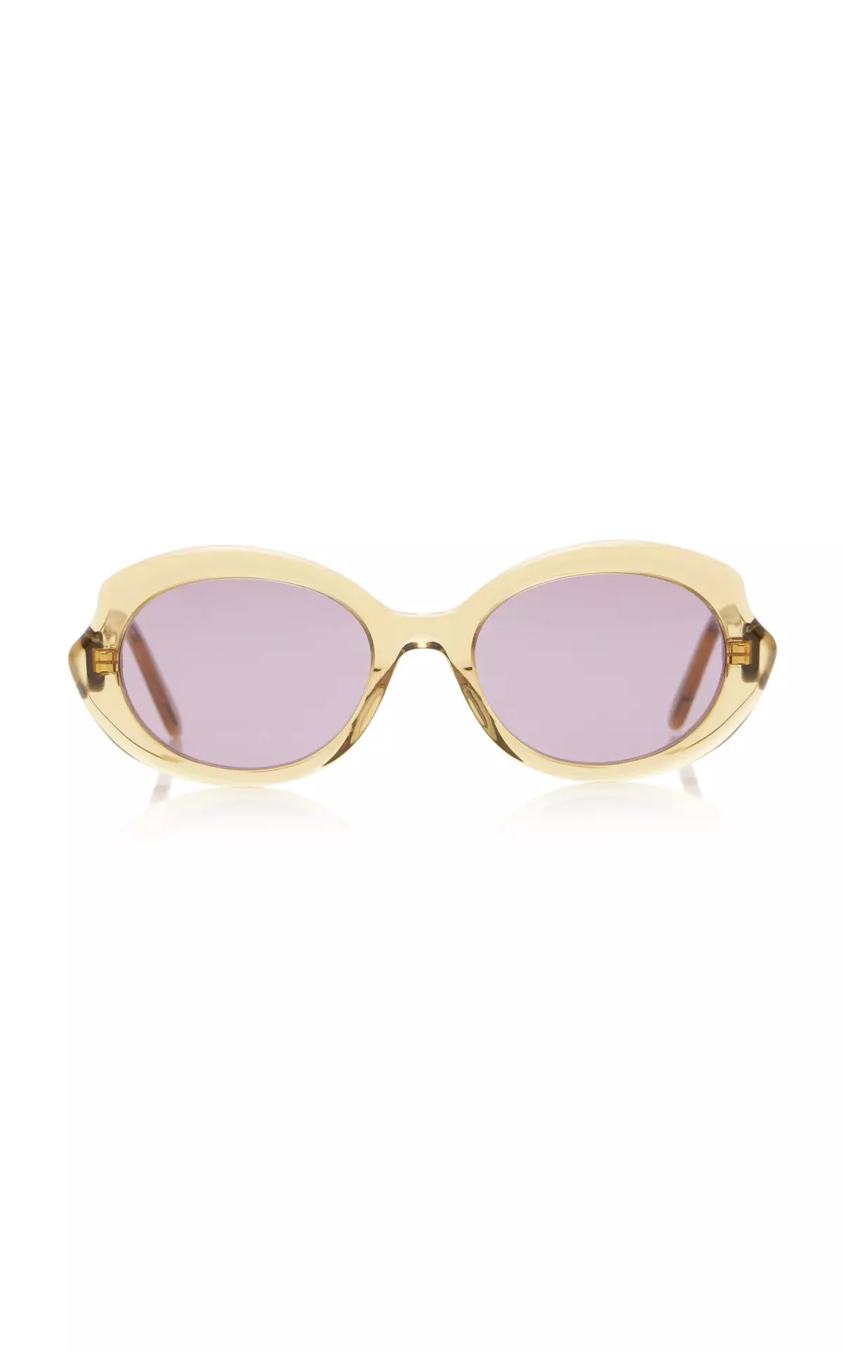 Swan Round-Frame Acetate Sunglasses