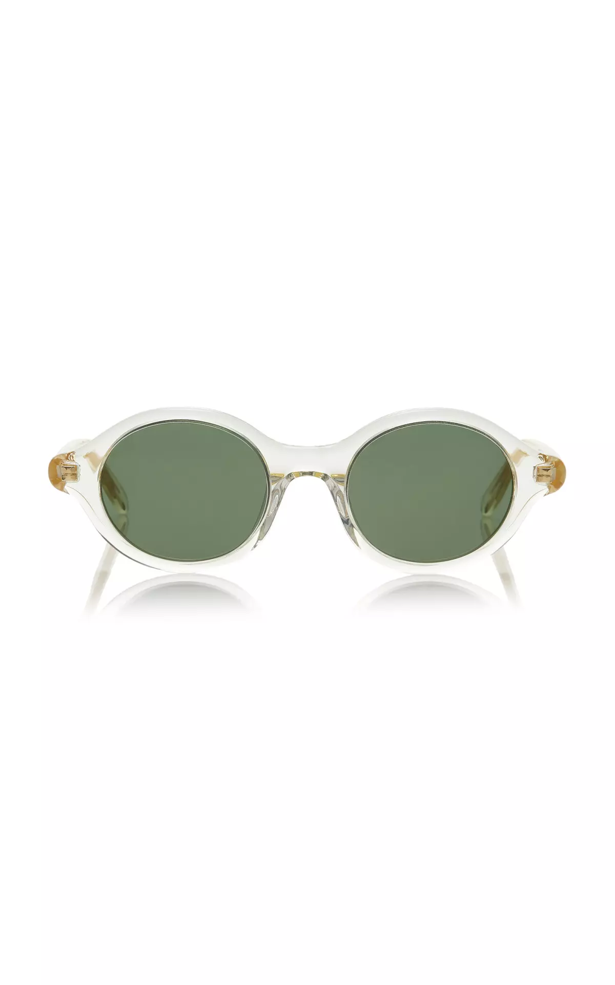 Epsilon Slim Round-Frame Acetate Sunglasses