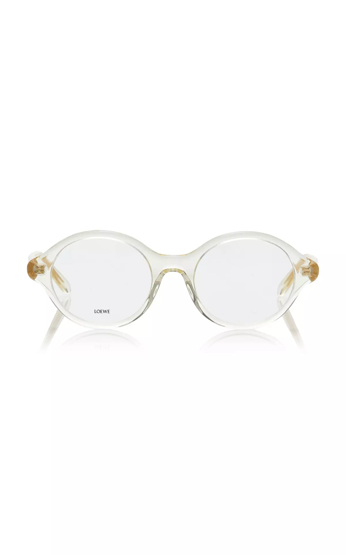 Epsilon Slim Round-Frame Acetate Glasses