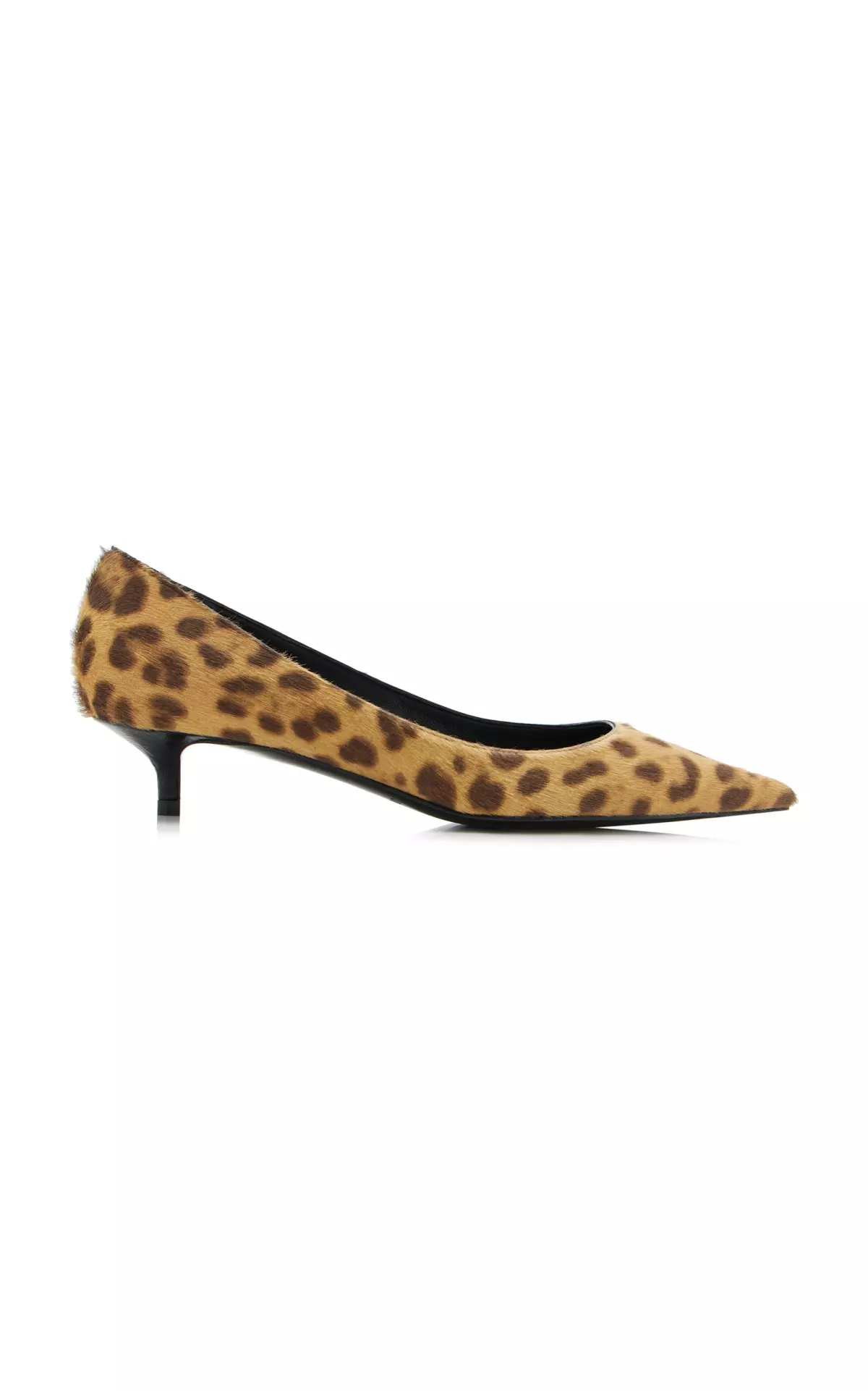 Amelia Leopard-Print Pony Hair Pumps