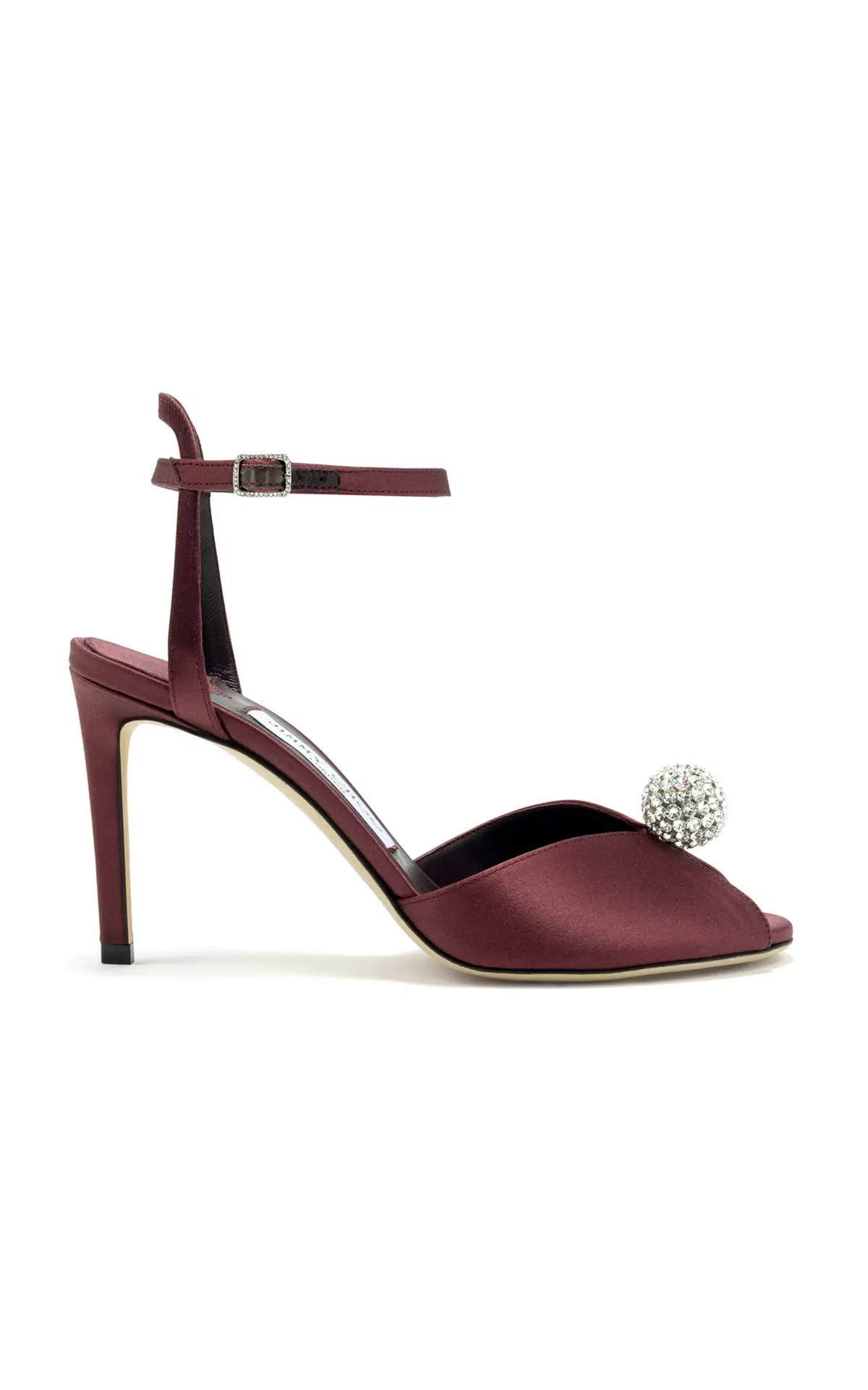 Sacora Crystal-Embellished Satin Sandals