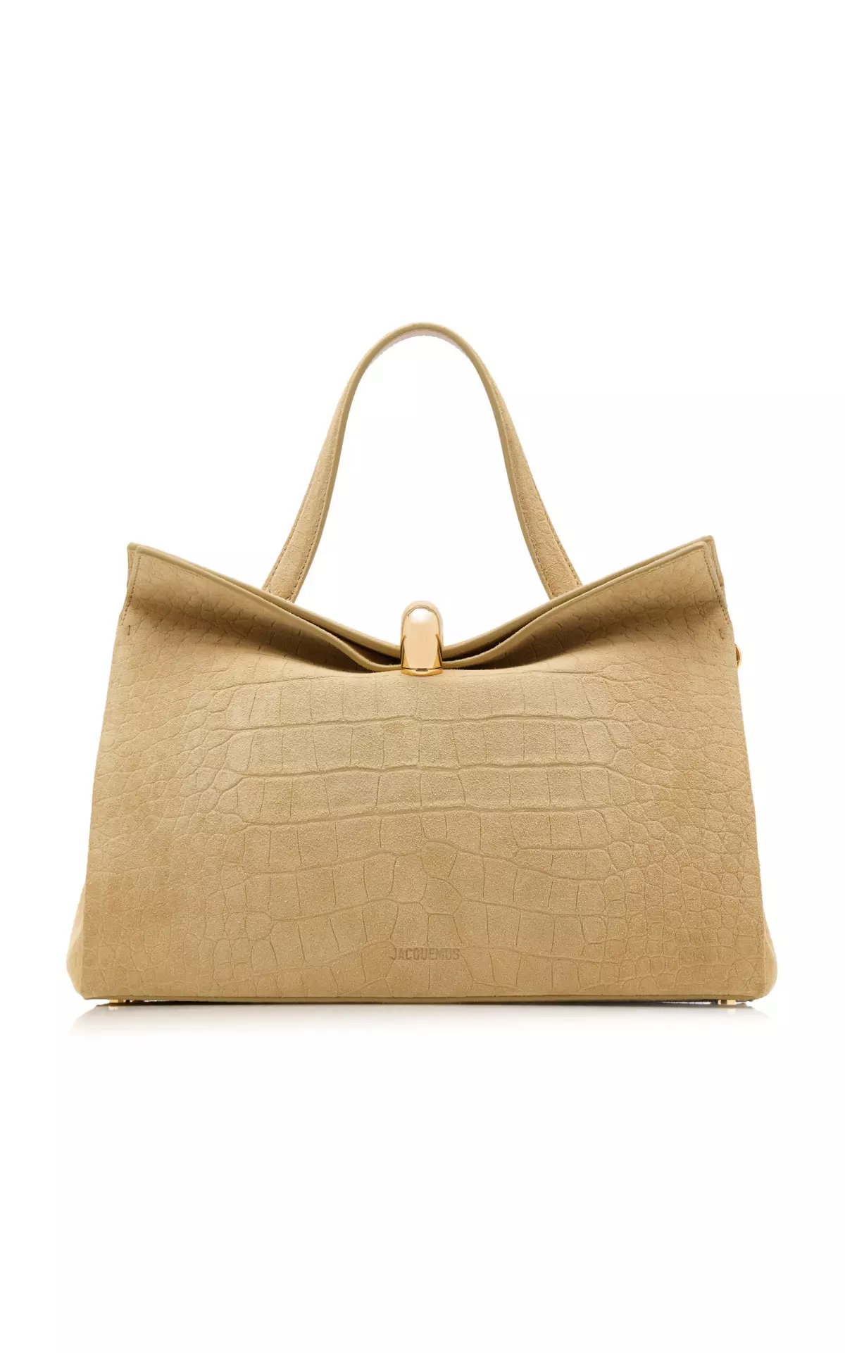 The Small Valérie Croc-Effect Suede Bag