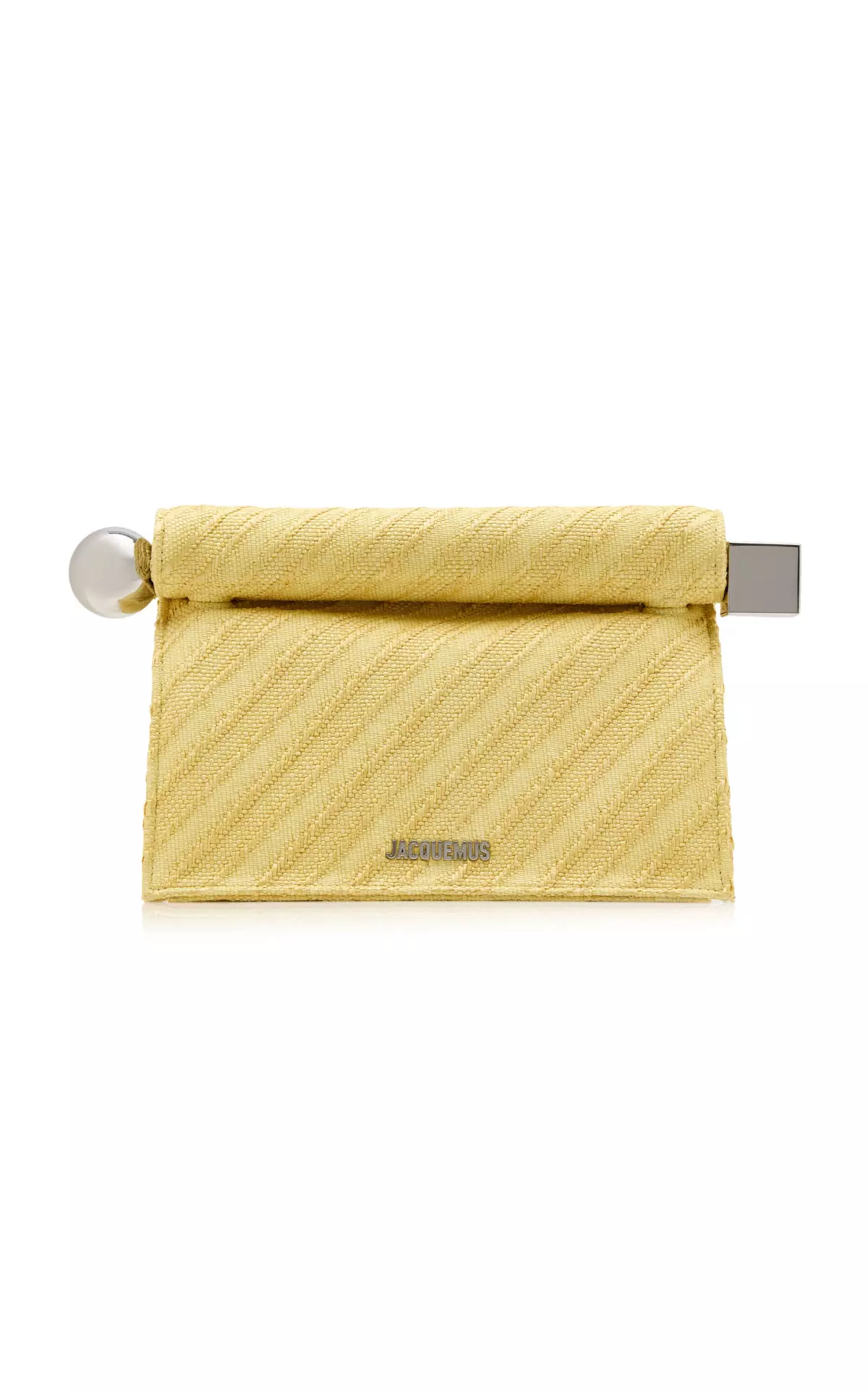 The Round Carré Cotton Clutch