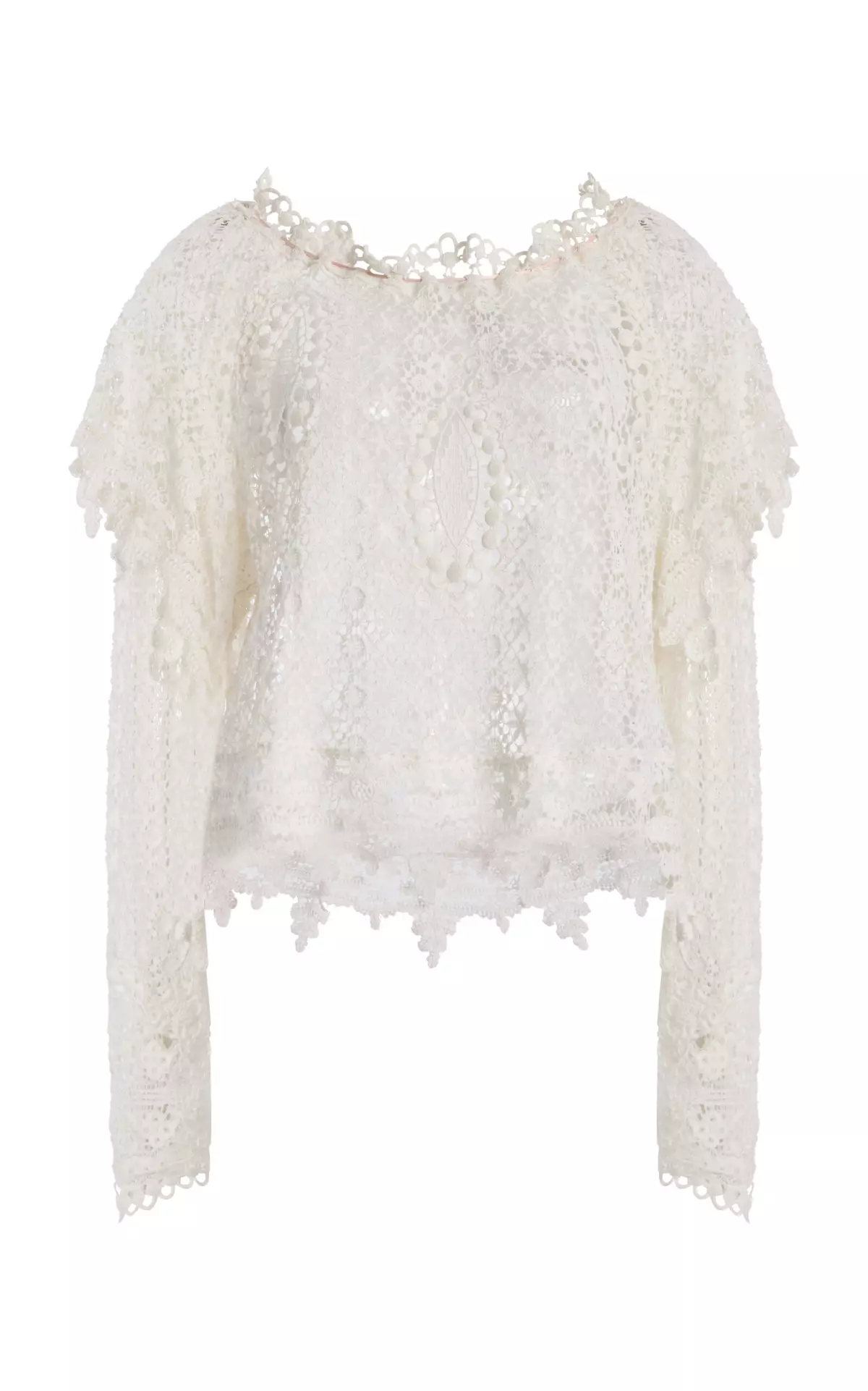 Hyliana Knit Cotton Lace Top