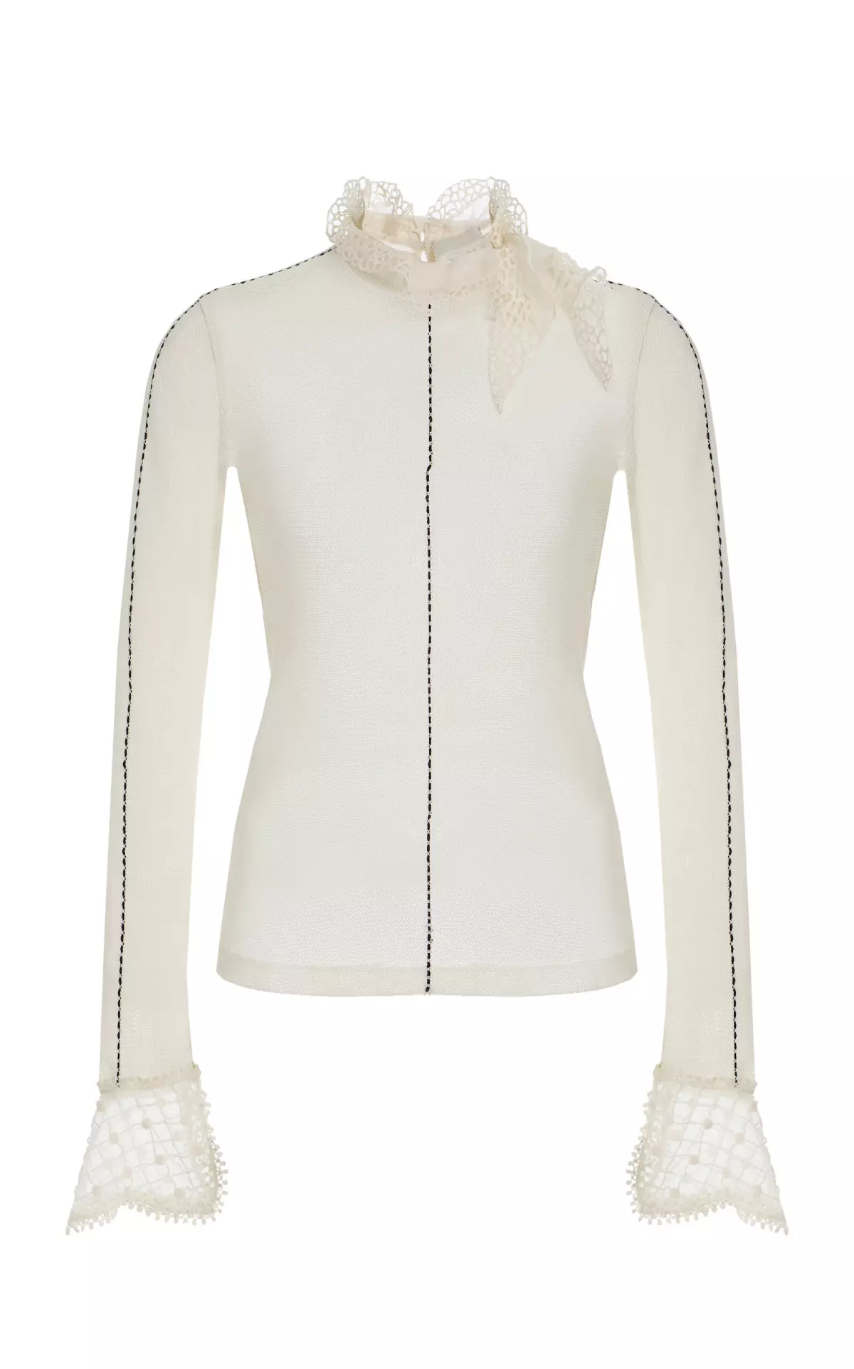 Sarah Embroidered Mesh Top