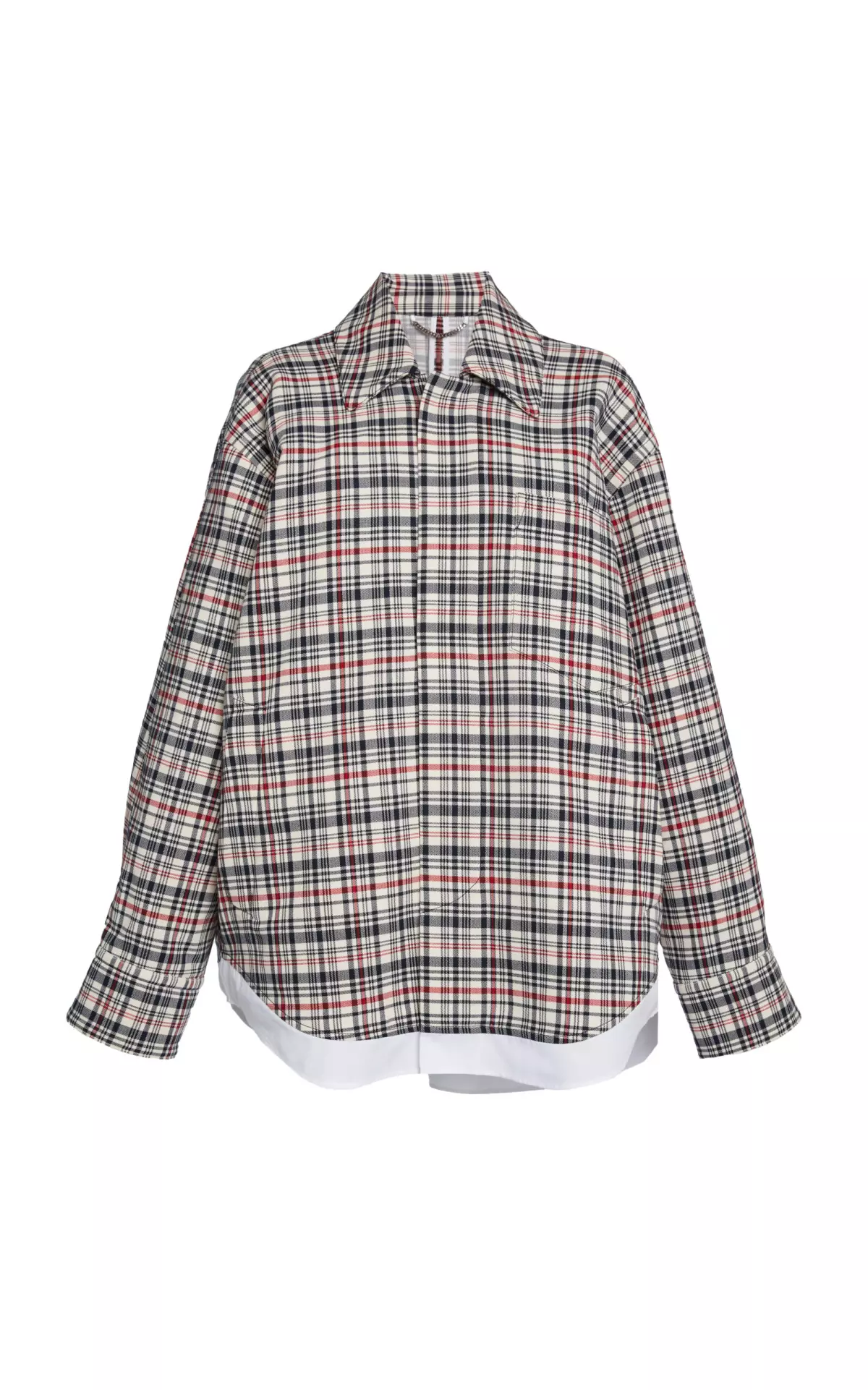 Cocoon Oversized Cotton-Wool Shirt Jacket