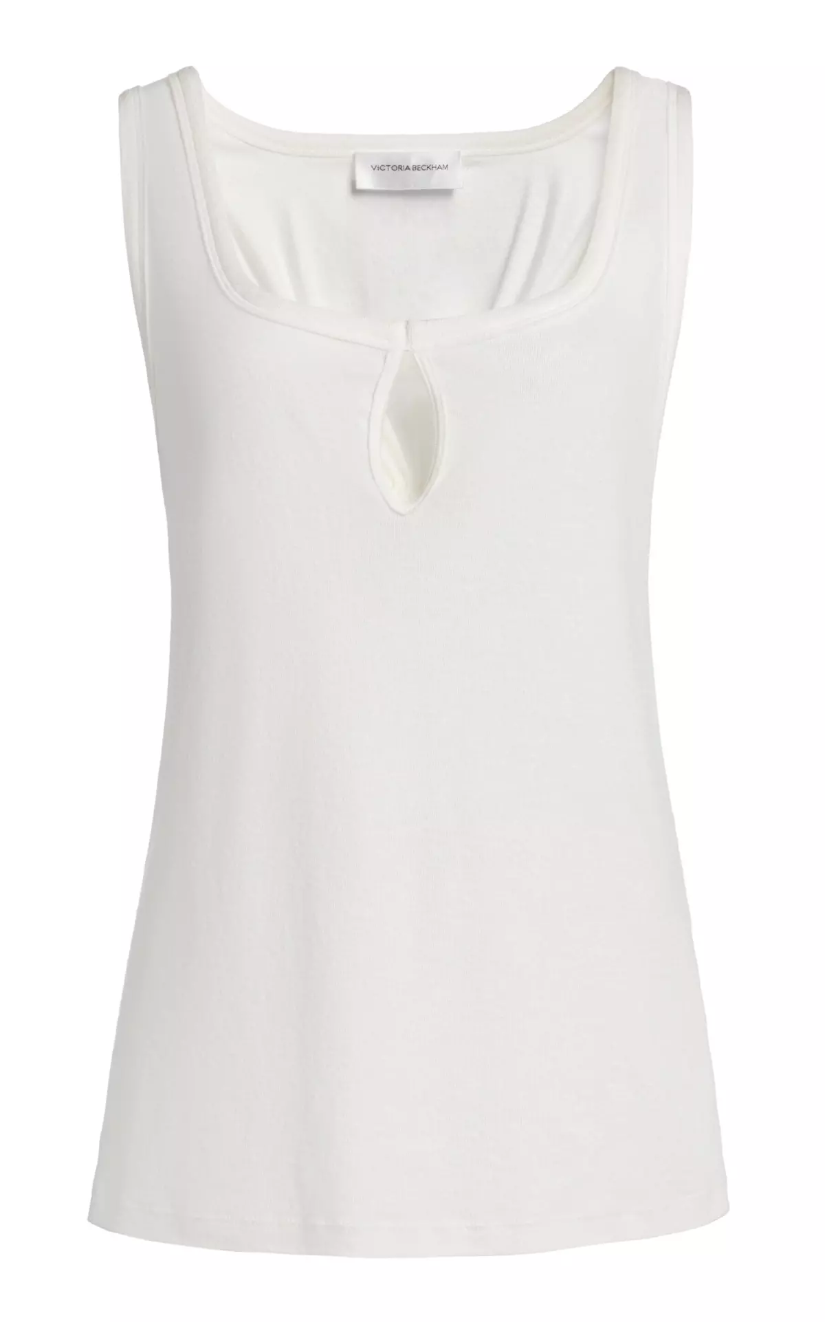 Slit Cotton-Blend Tank Top