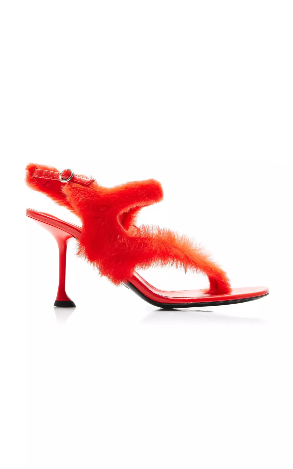 Tee Shearling Thong Sandals