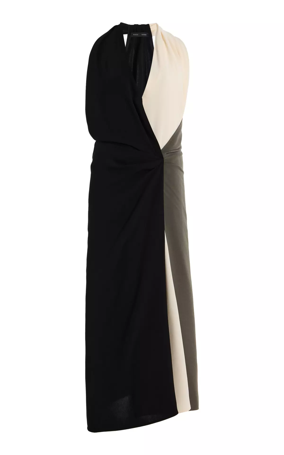 Elsa Draped Crepe Midi Dress