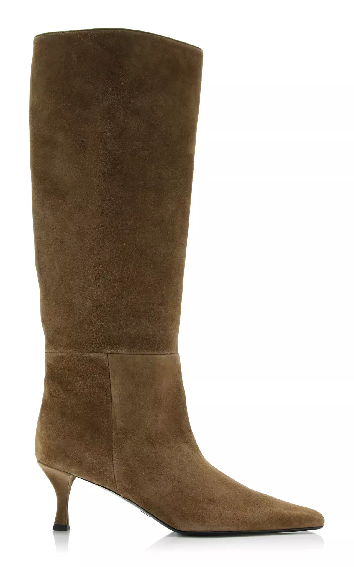 Trap Suede Knee Boots