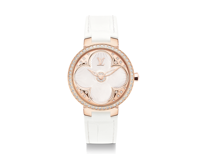 La nouvelle montre Tambour Slim Color Blossom 35 qui allie élégance et innovation